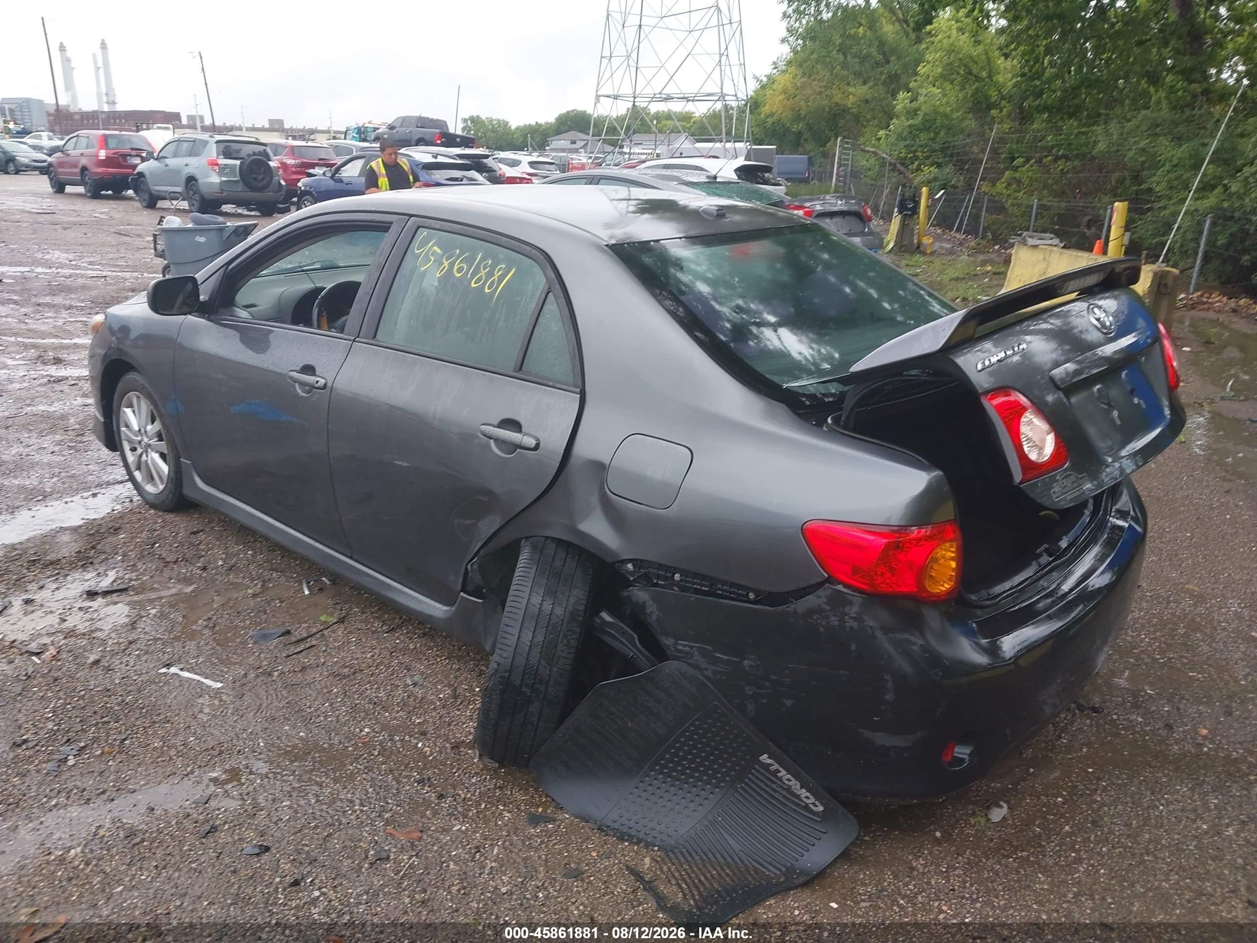 2010 Toyota Corolla S Серый vin: 2T1BU4EE8AC528045