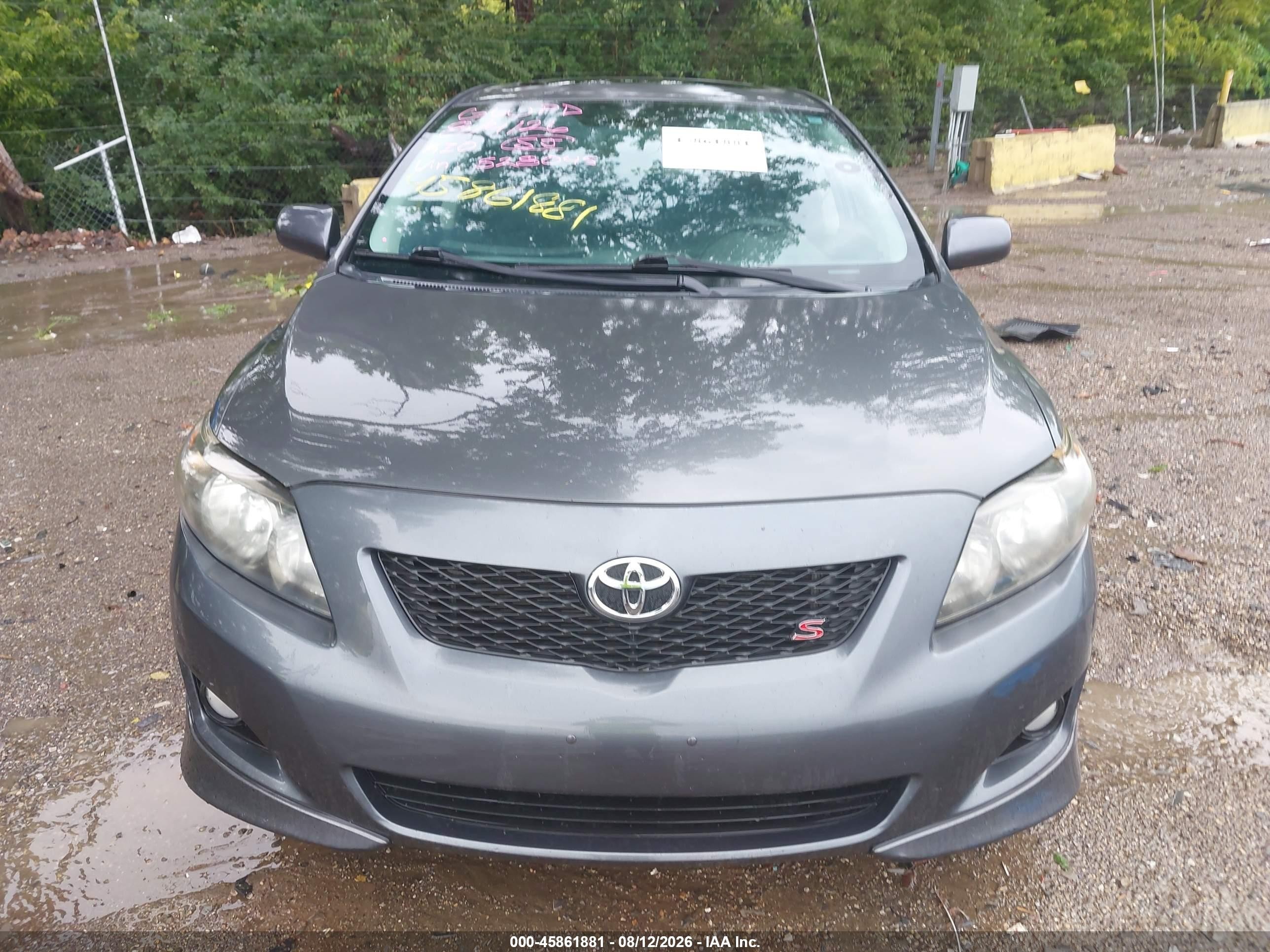 2010 Toyota Corolla S Серый vin: 2T1BU4EE8AC528045