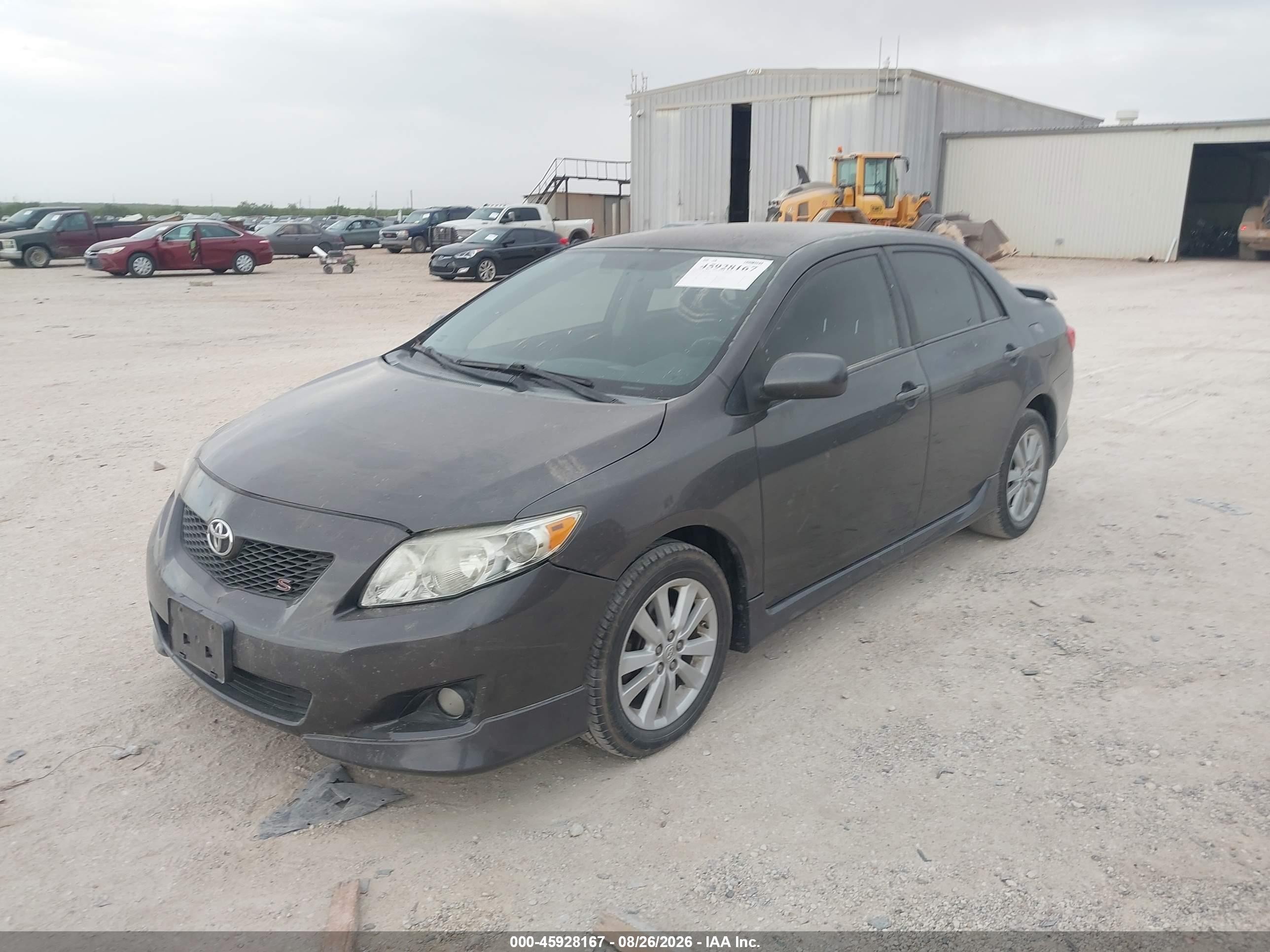 2010 Toyota Corolla S Gray vin: 2T1BU4EE8AC528935