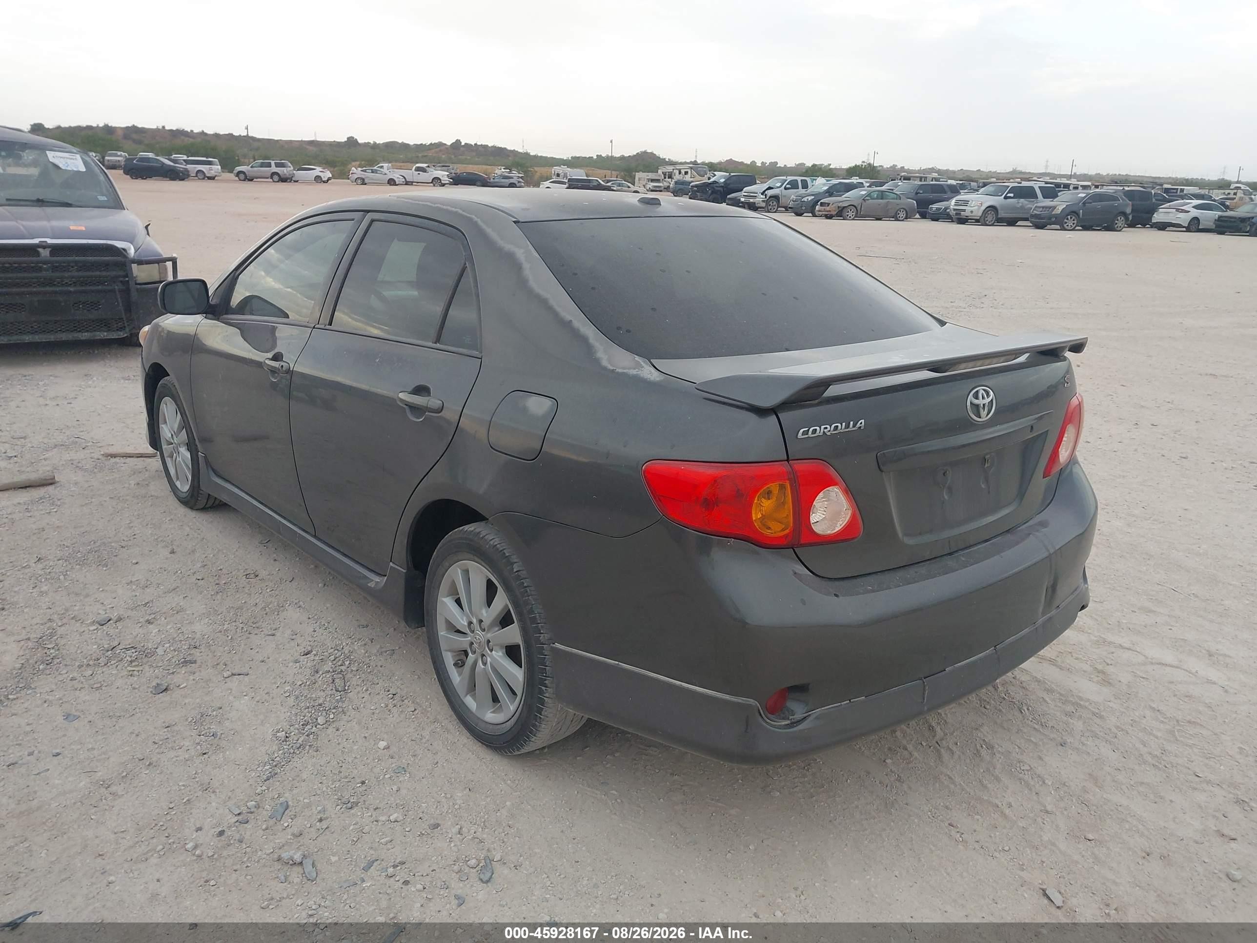 2010 Toyota Corolla S Gray vin: 2T1BU4EE8AC528935