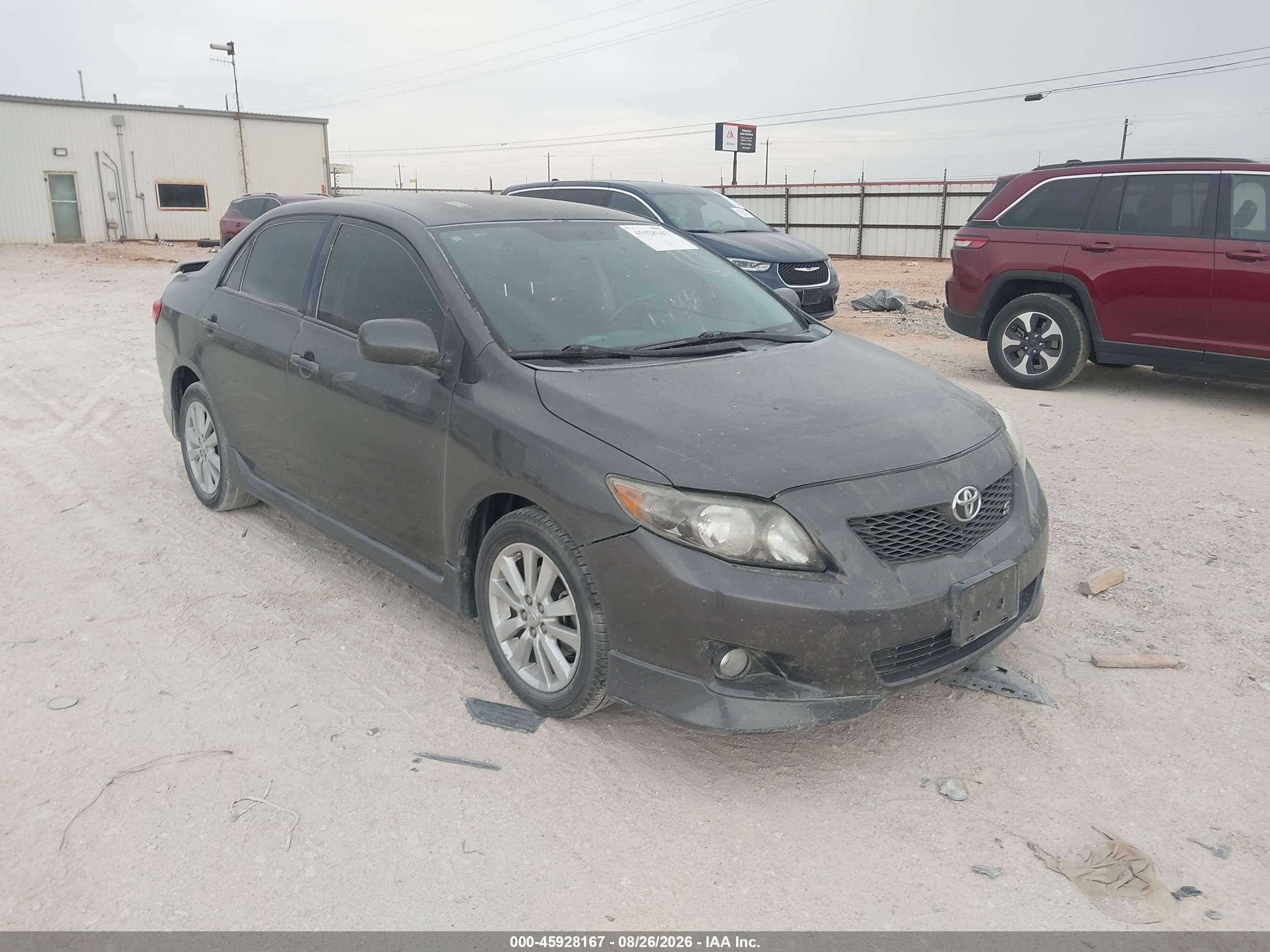 2010 Toyota Corolla S Gray vin: 2T1BU4EE8AC528935