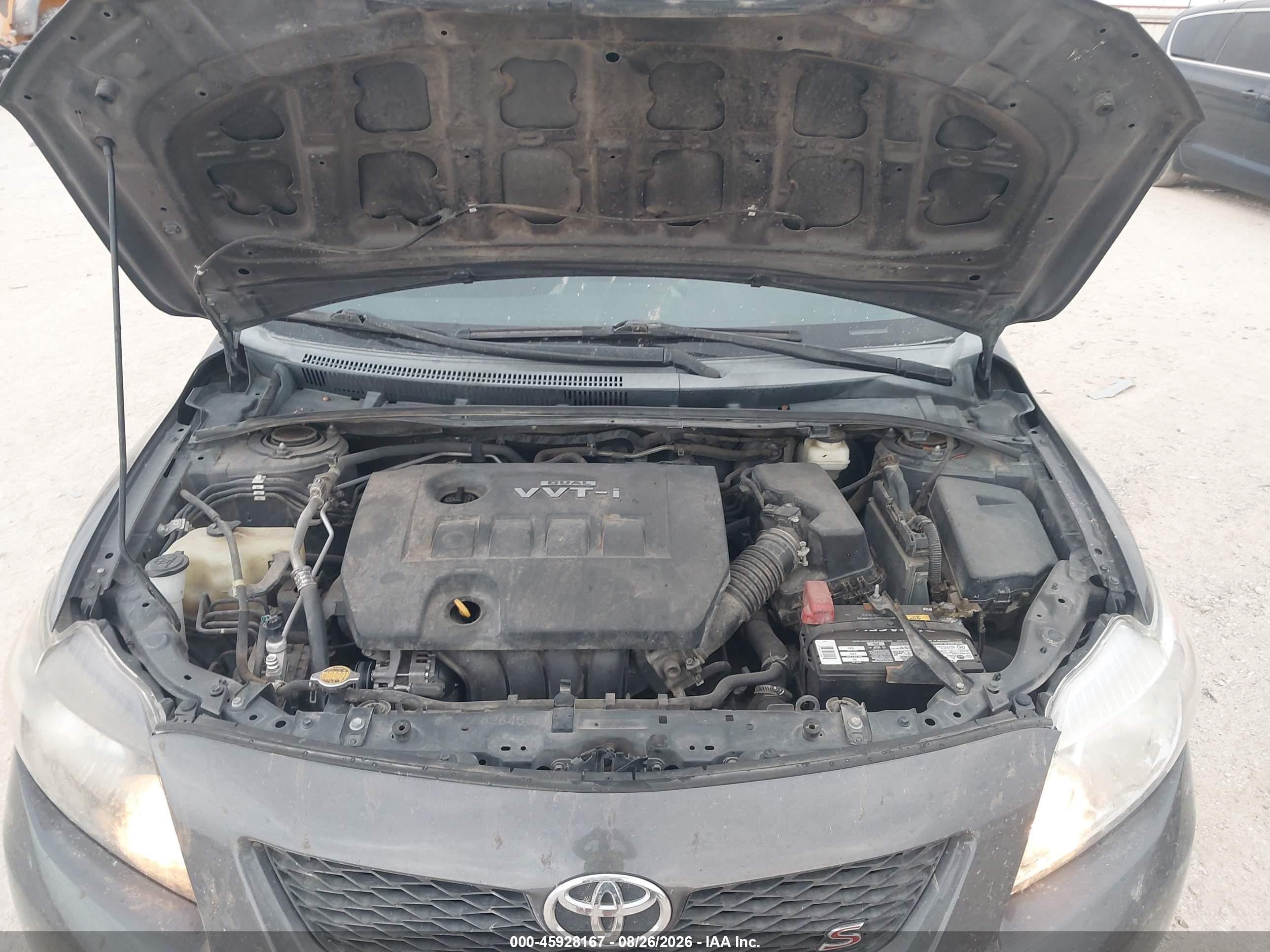 2010 Toyota Corolla S Gray vin: 2T1BU4EE8AC528935