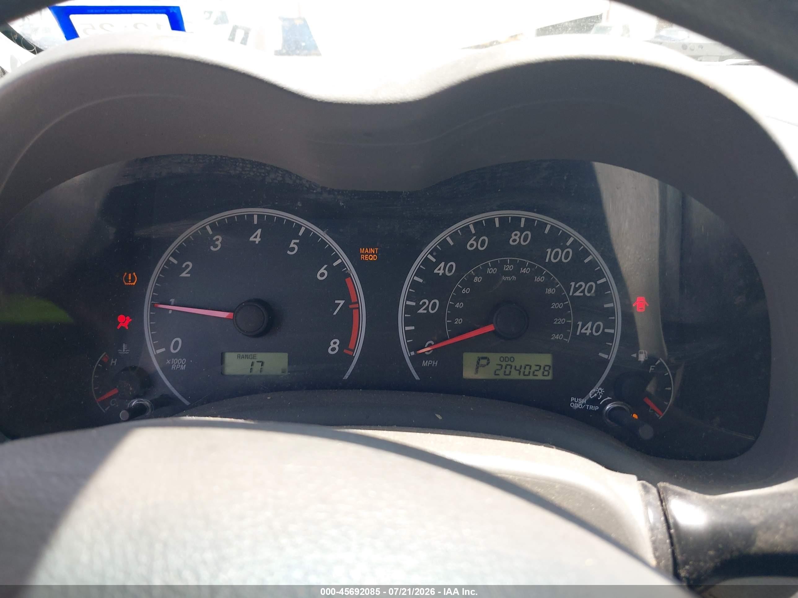 2010 Toyota Corolla Le Red vin: 2T1BU4EE8AC535609