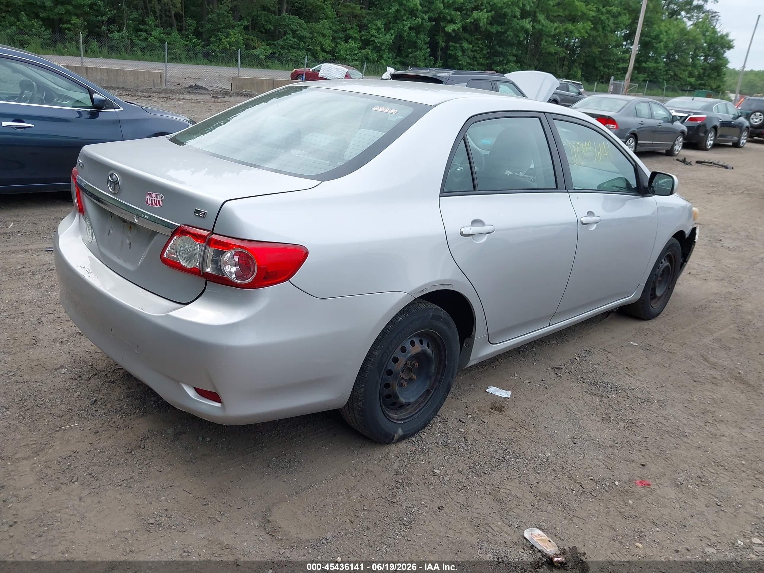 2011 Toyota Corolla Le Silver vin: 2T1BU4EE8BC551715