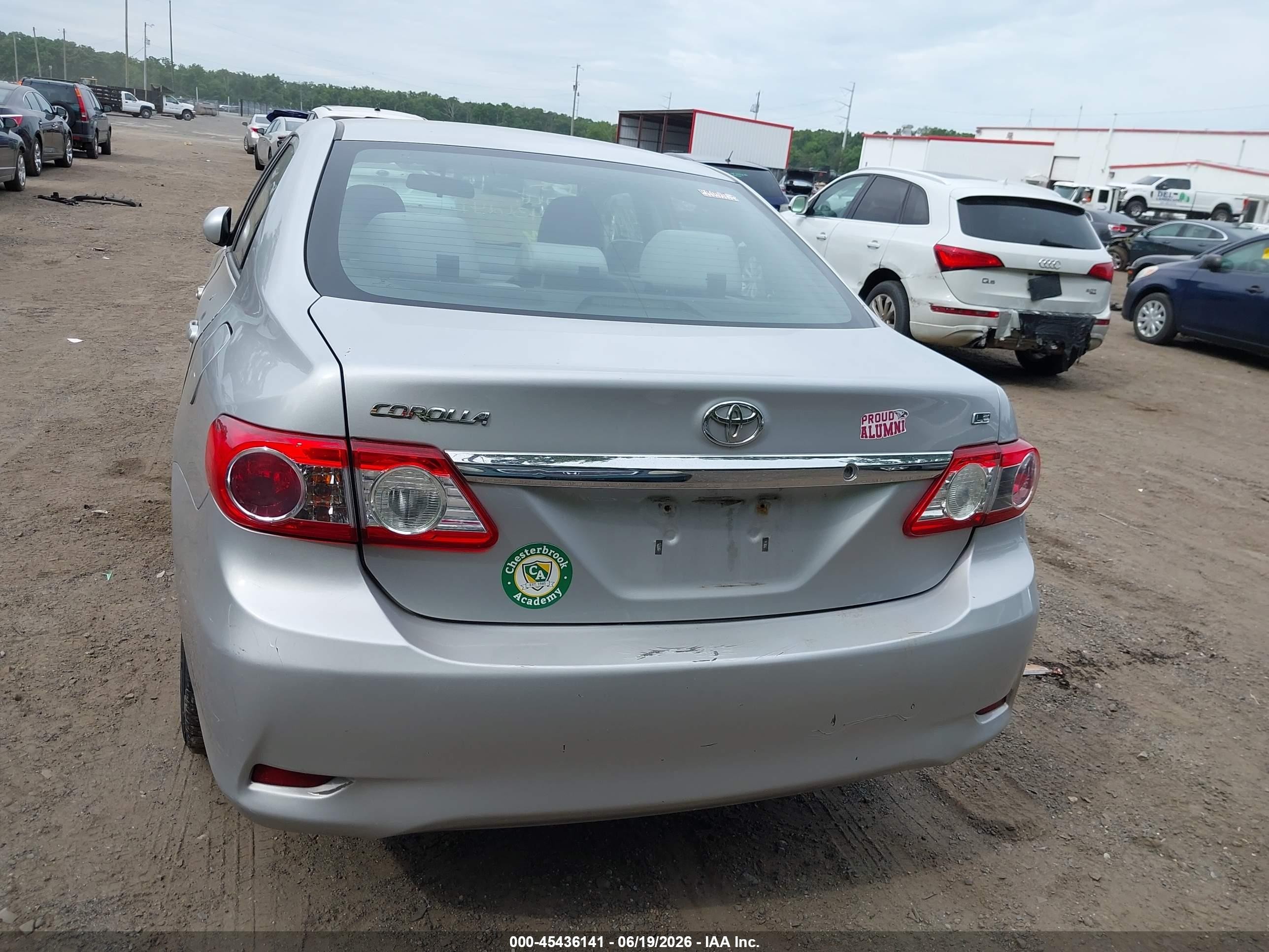 2011 Toyota Corolla Le Silver vin: 2T1BU4EE8BC551715