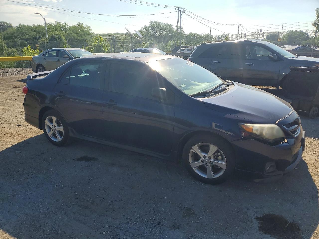 2011 Toyota Corolla S Blue vin: 2T1BU4EE8BC552718