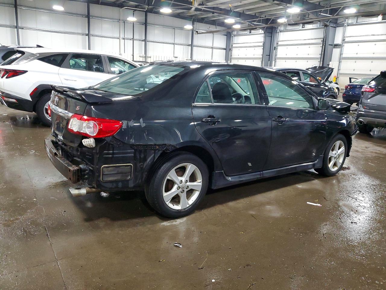 2011 Toyota Corolla S Black vin: 2T1BU4EE8BC558471