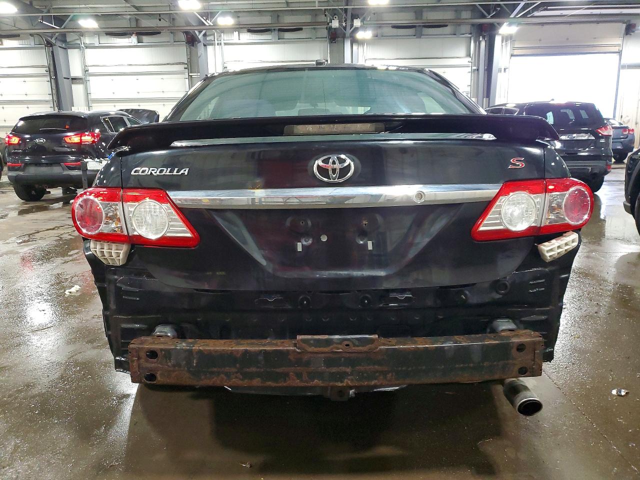 2011 Toyota Corolla S Black vin: 2T1BU4EE8BC558471