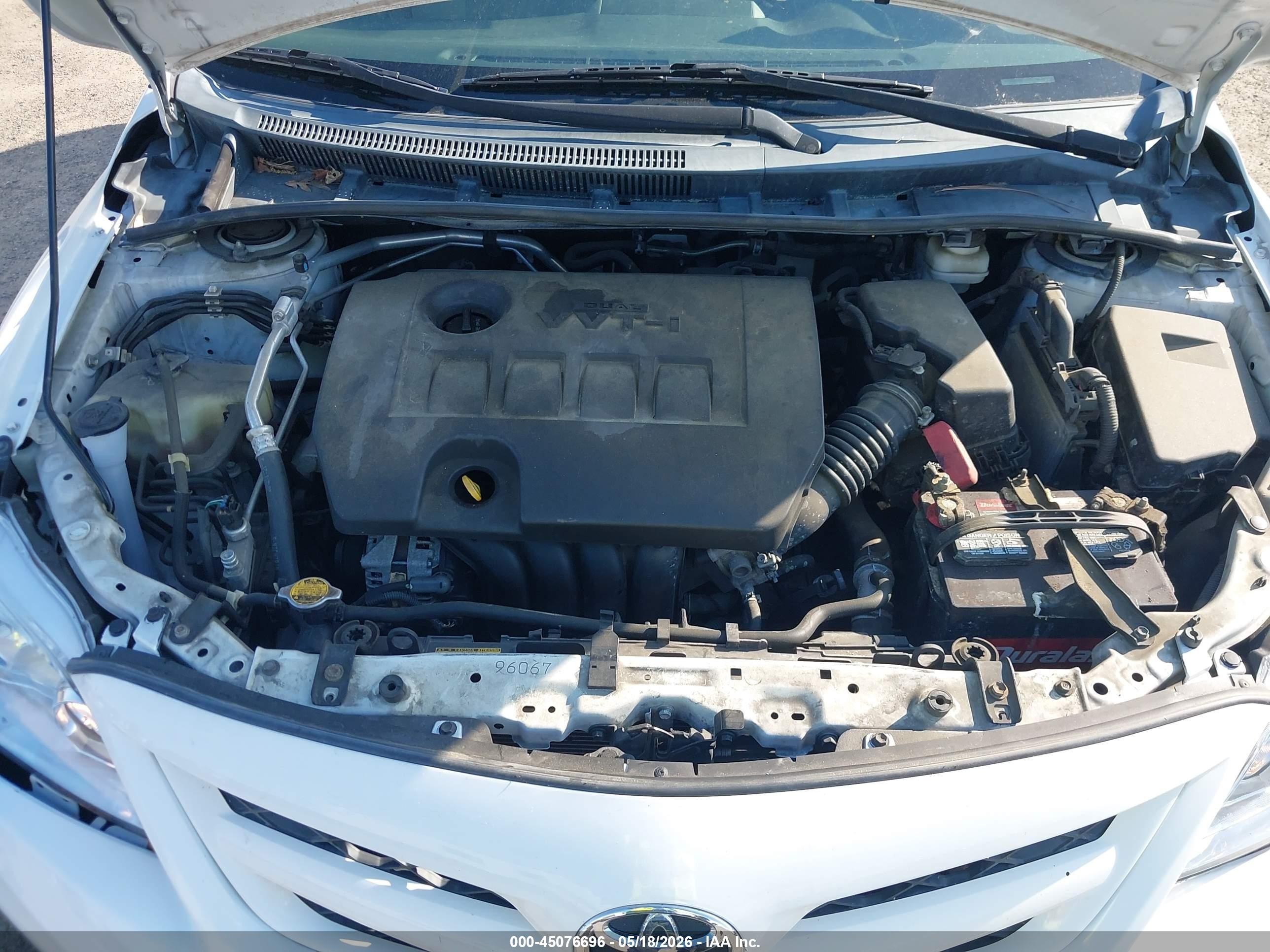 2011 Toyota Corolla Le White vin: 2T1BU4EE8BC561533