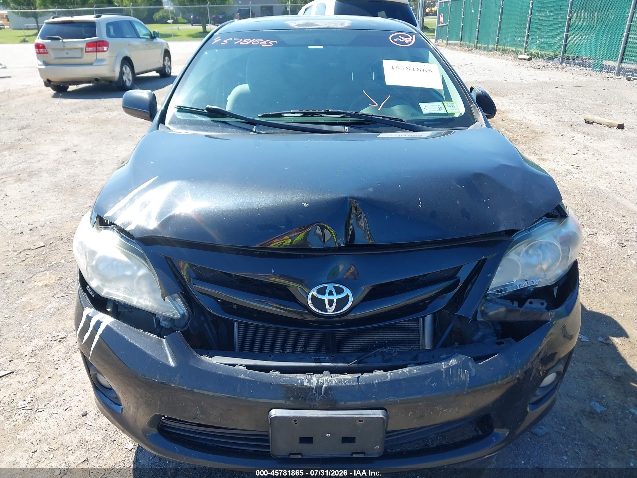 2011 Toyota Corolla Le Black vin: 2T1BU4EE8BC564898
