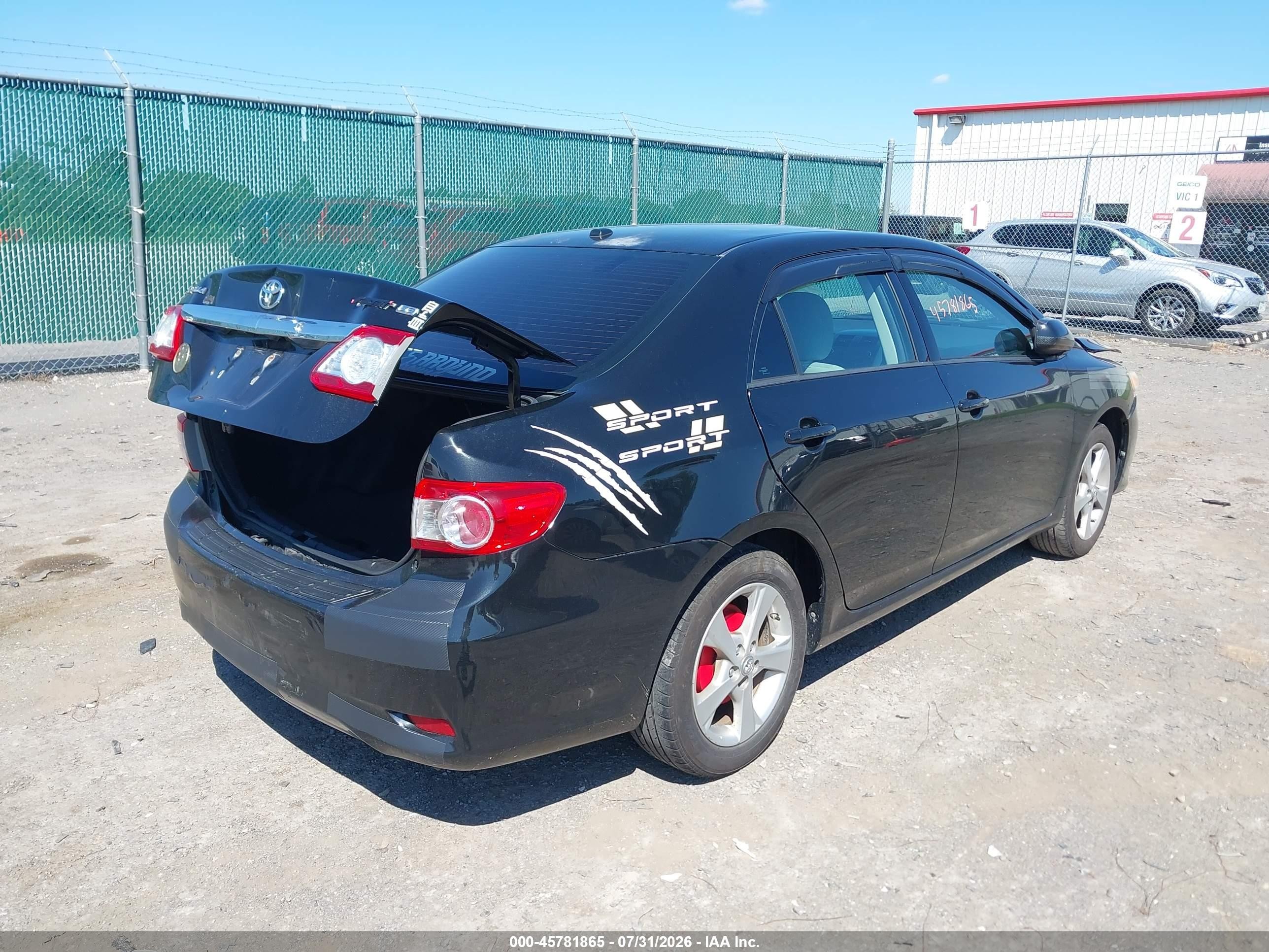 2011 Toyota Corolla Le Black vin: 2T1BU4EE8BC564898