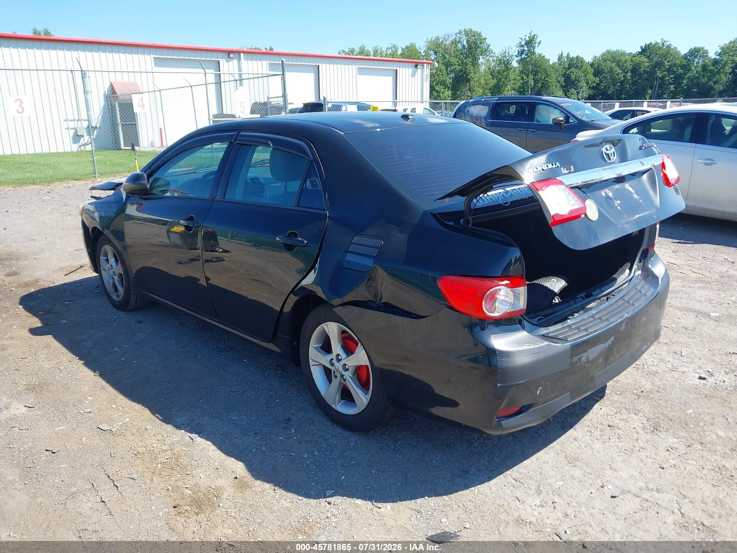 2011 Toyota Corolla Le Black vin: 2T1BU4EE8BC564898