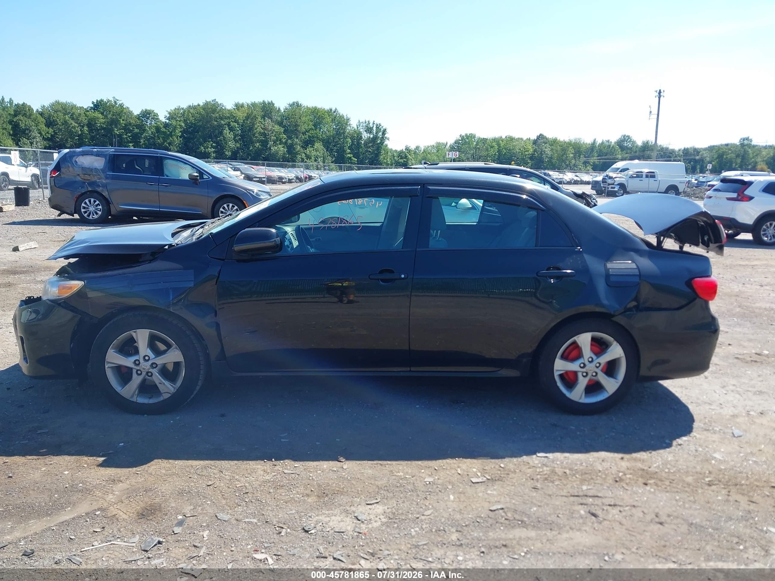 2011 Toyota Corolla Le Black vin: 2T1BU4EE8BC564898