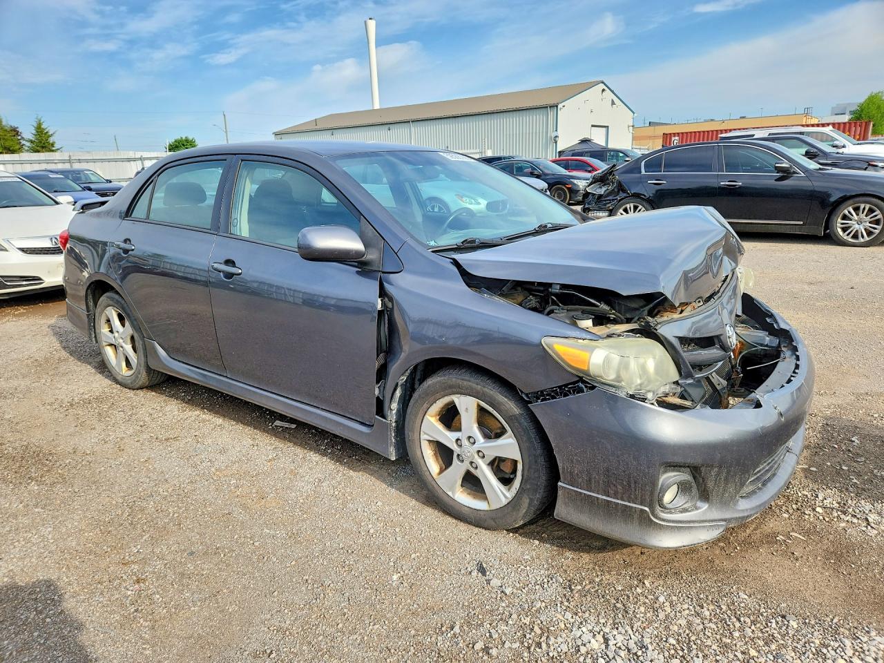 2011 Toyota Corolla S Gray vin: 2T1BU4EE8BC588084