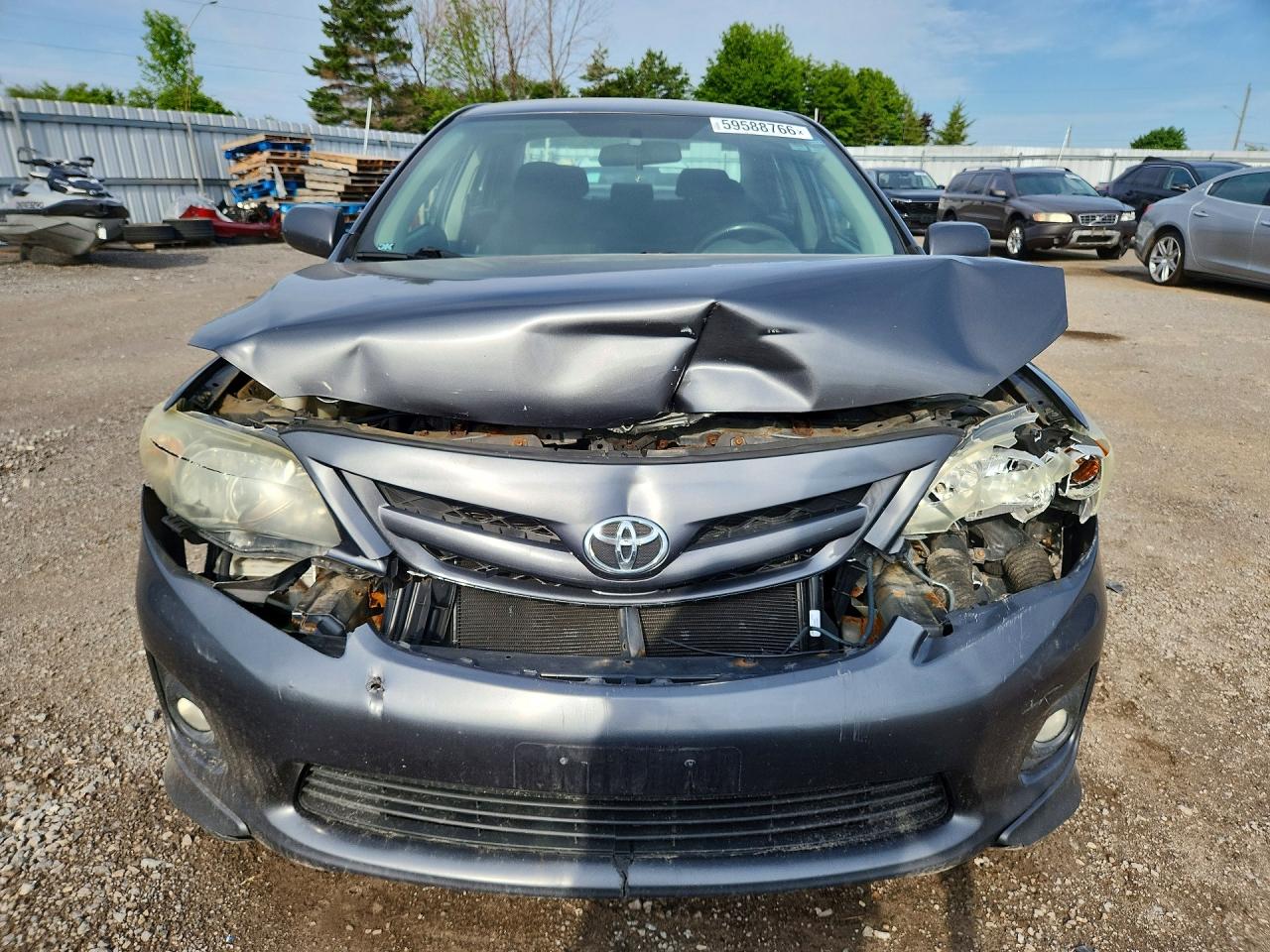 2011 Toyota Corolla S Gray vin: 2T1BU4EE8BC588084