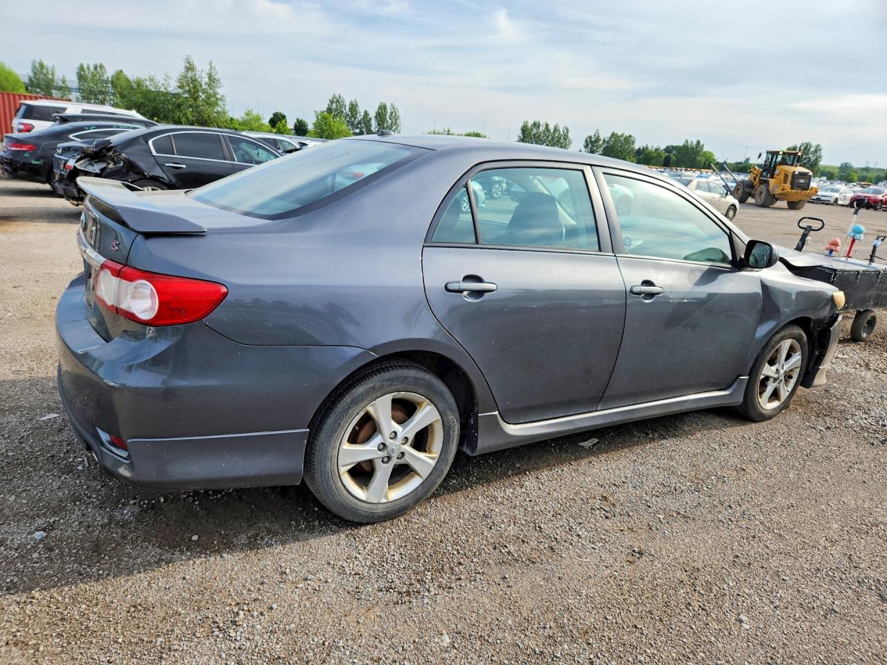 2011 Toyota Corolla S Gray vin: 2T1BU4EE8BC588084