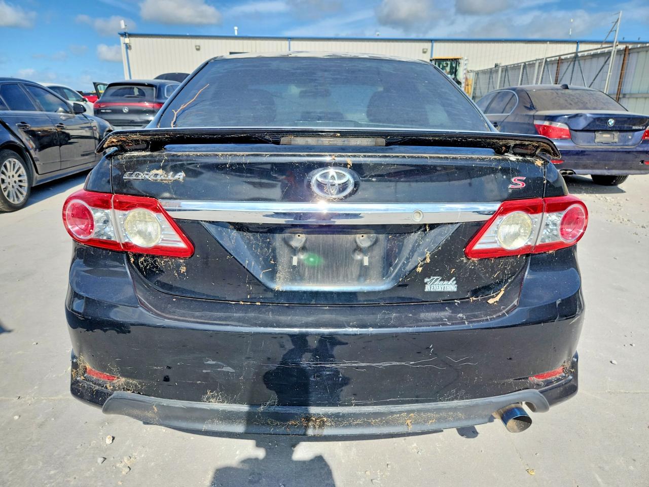 2011 Toyota Corolla S Black vin: 2T1BU4EE8BC590062