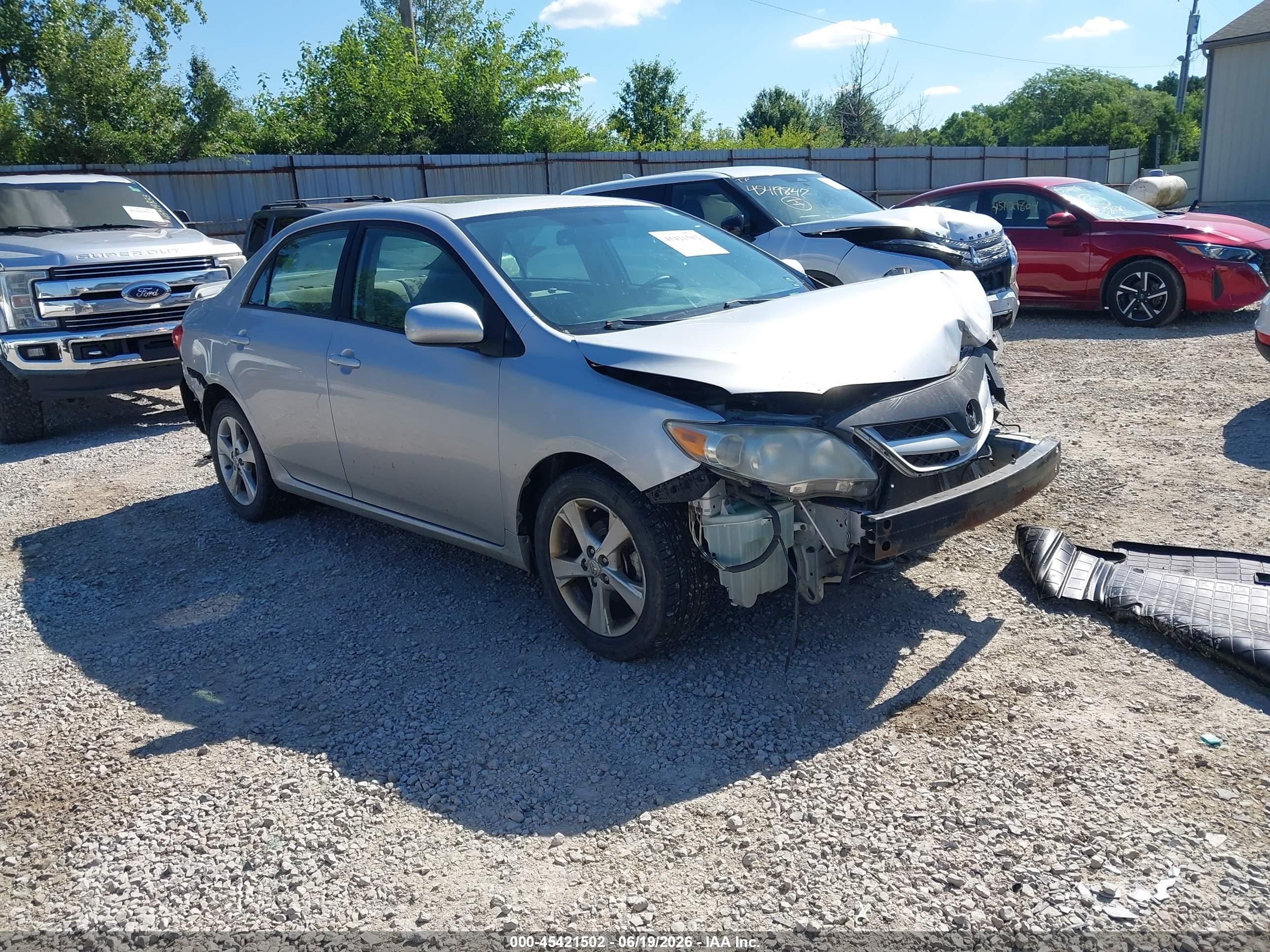 2011 Toyota Corolla Le Серебряный vin: 2T1BU4EE8BC620533