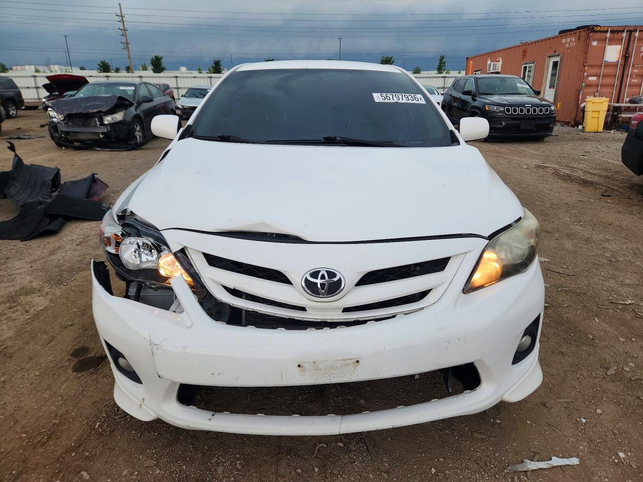 2011 Toyota Corolla S White vin: 2T1BU4EE8BC623447