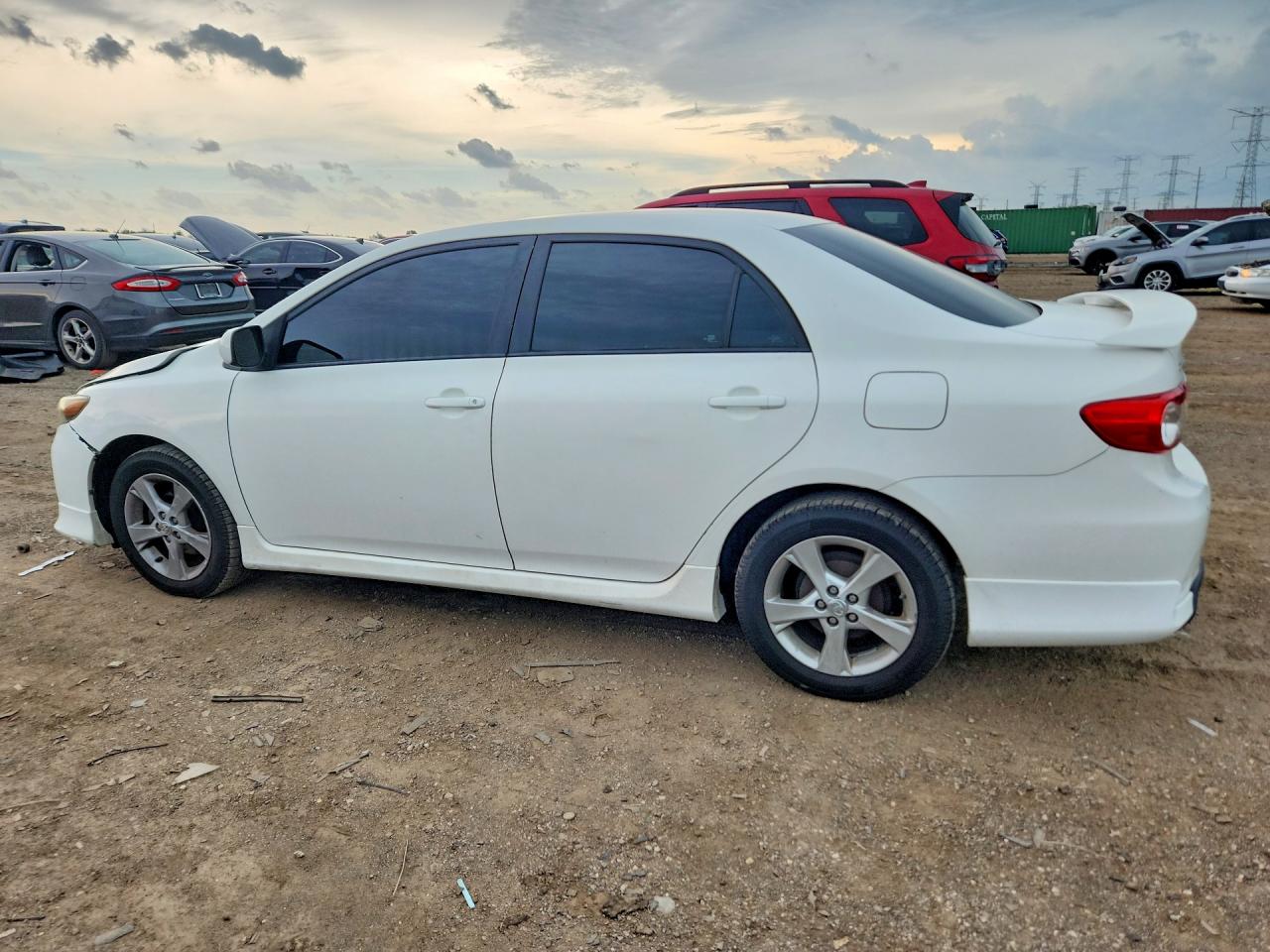 2011 Toyota Corolla S White vin: 2T1BU4EE8BC623447