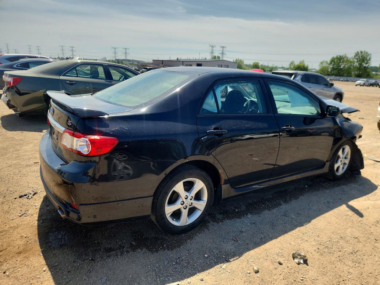 2011 Toyota Corolla S Black vin: 2T1BU4EE8BC636893