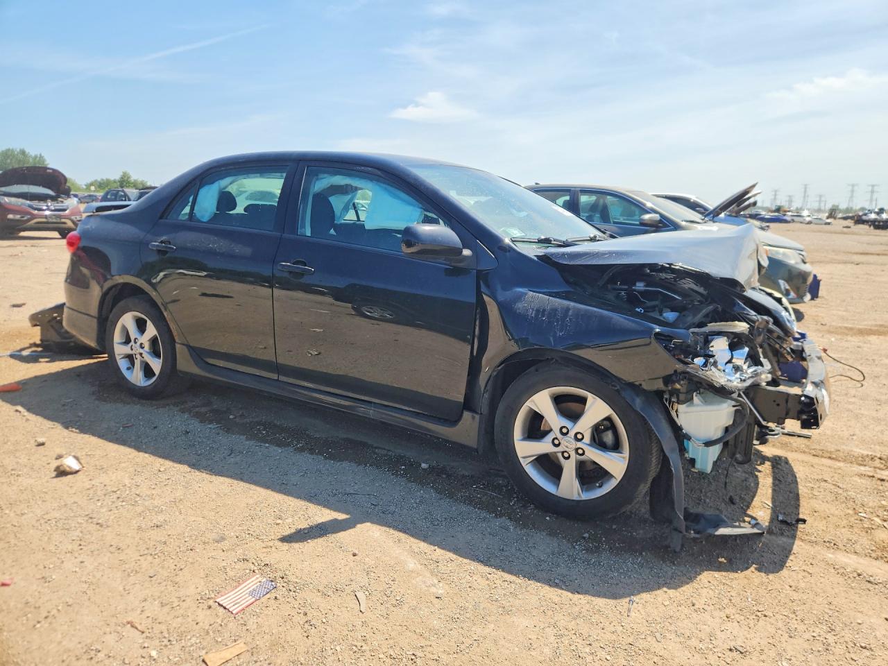 2011 Toyota Corolla S Black vin: 2T1BU4EE8BC636893
