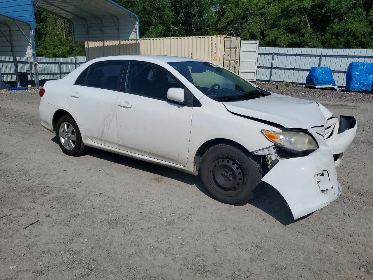 2011 Toyota Corolla Le White vin: 2T1BU4EE8BC650504
