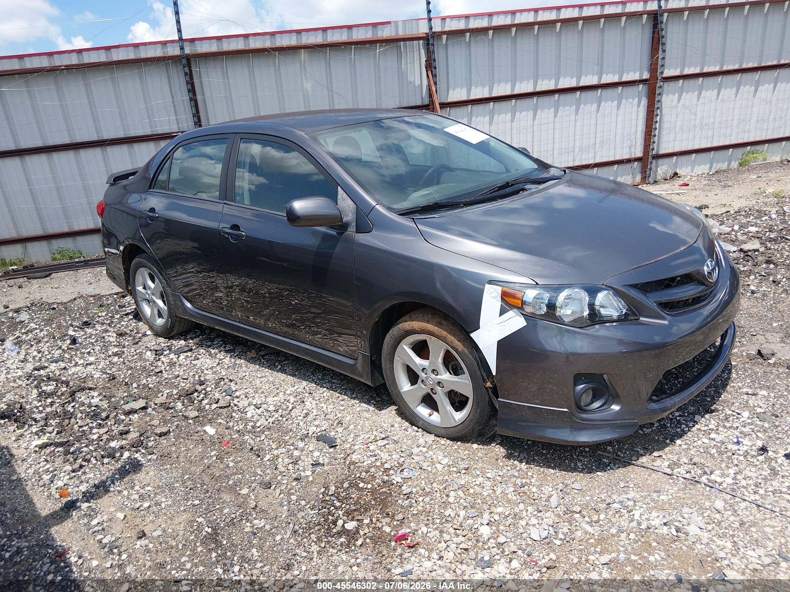 2011 Toyota Corolla S Gray vin: 2T1BU4EE8BC653256