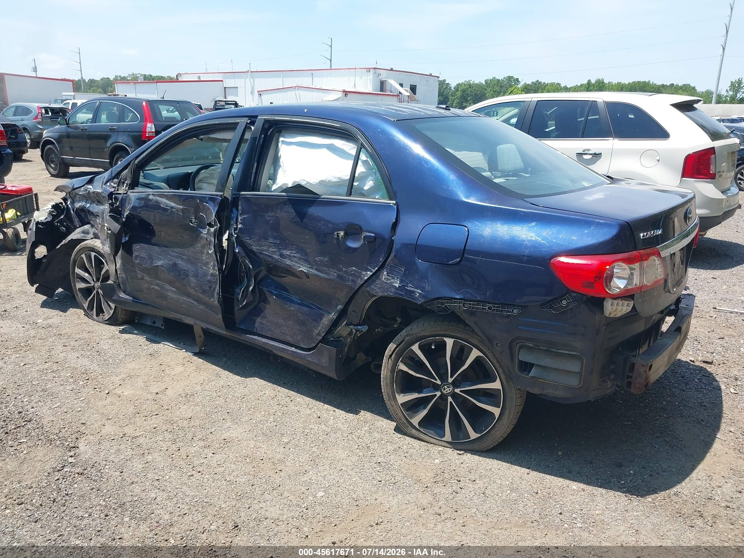 2011 Toyota Corolla Le Blue vin: 2T1BU4EE8BC655895