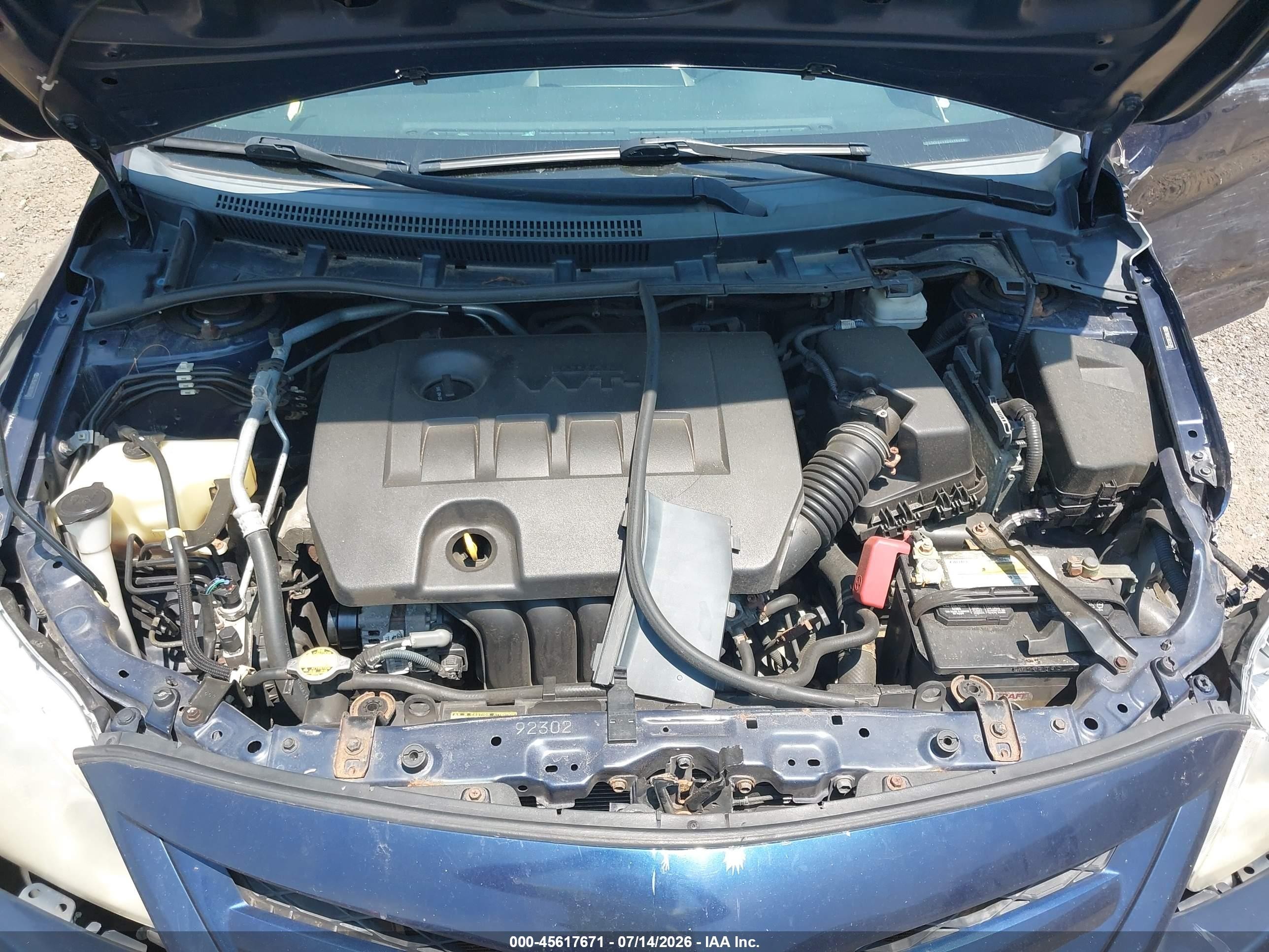 2011 Toyota Corolla Le Blue vin: 2T1BU4EE8BC655895