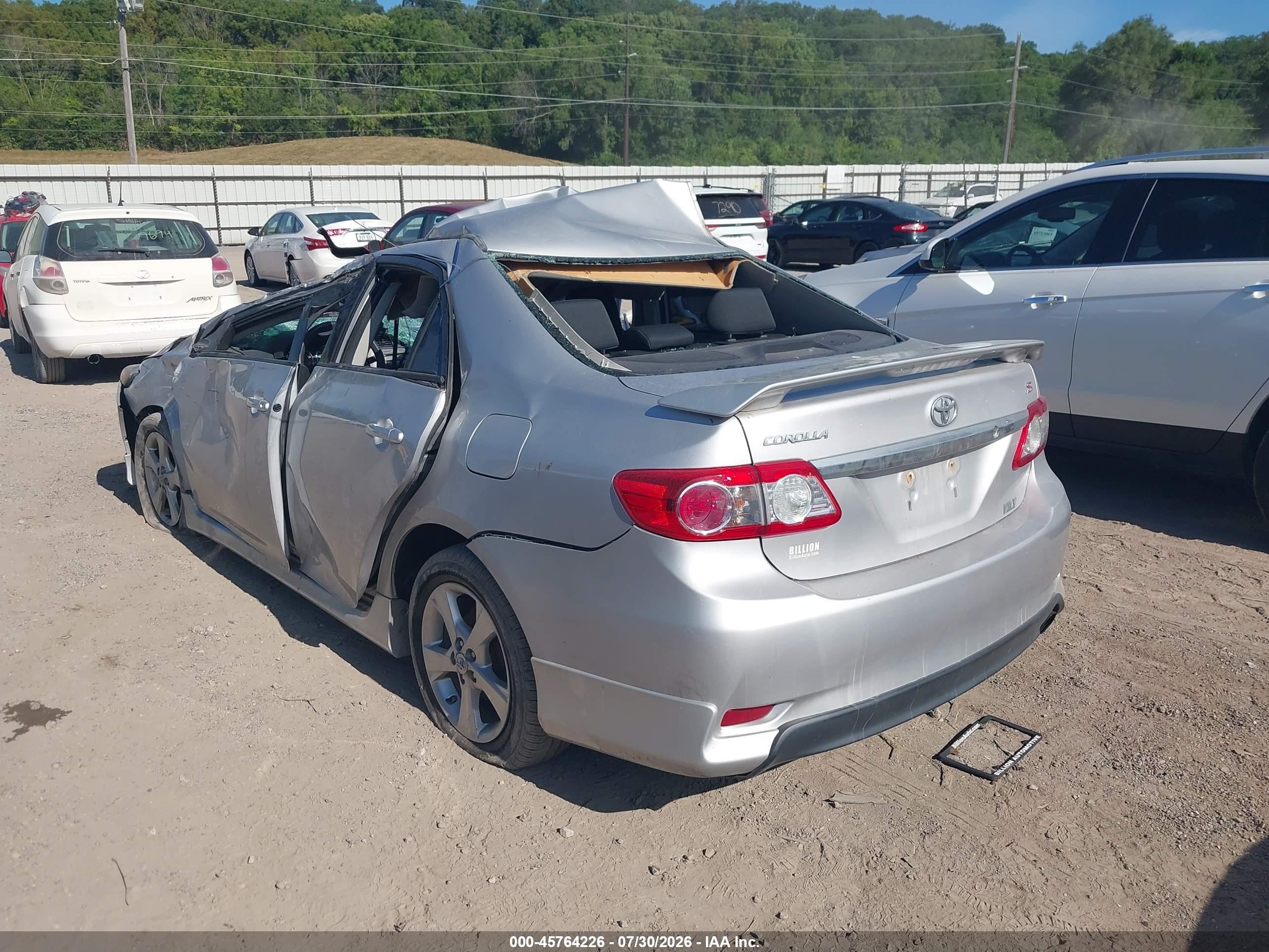 2011 Toyota Corolla S Silver vin: 2T1BU4EE8BC664340
