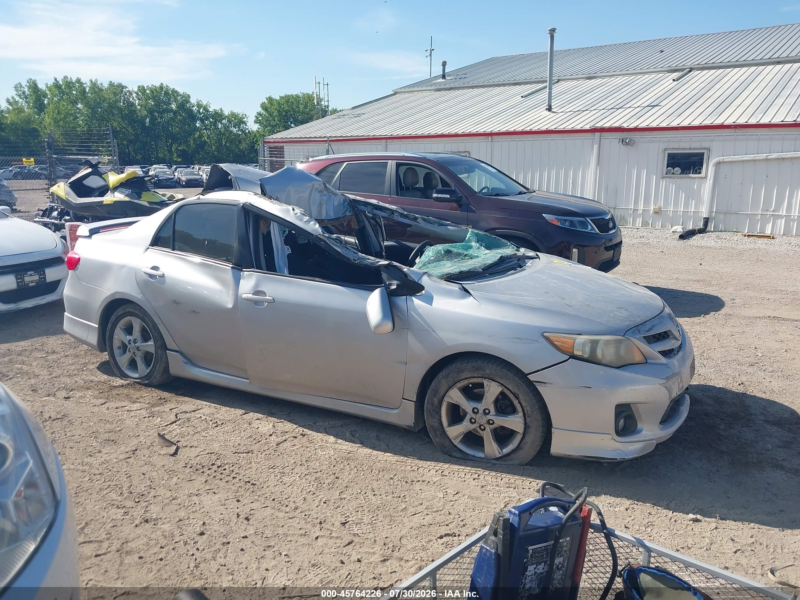 2011 Toyota Corolla S Silver vin: 2T1BU4EE8BC664340