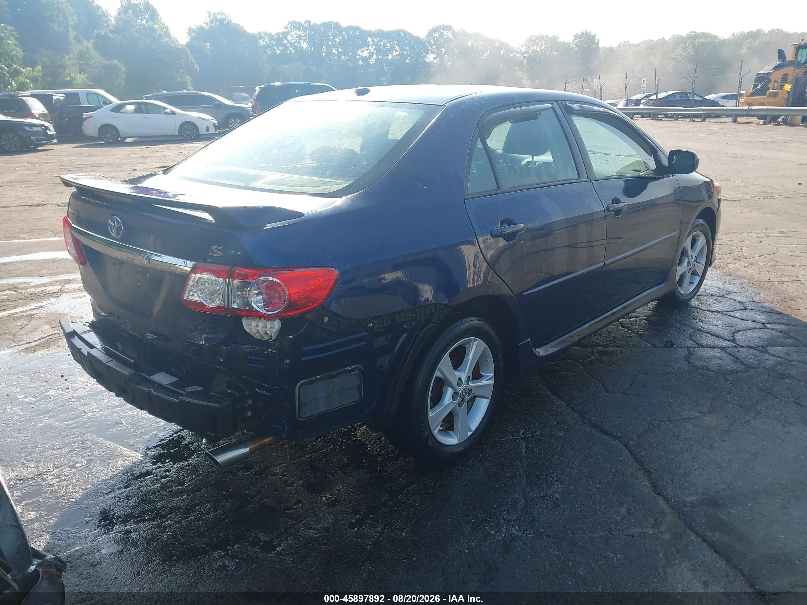 2011 Toyota Corolla S Blue vin: 2T1BU4EE8BC668730