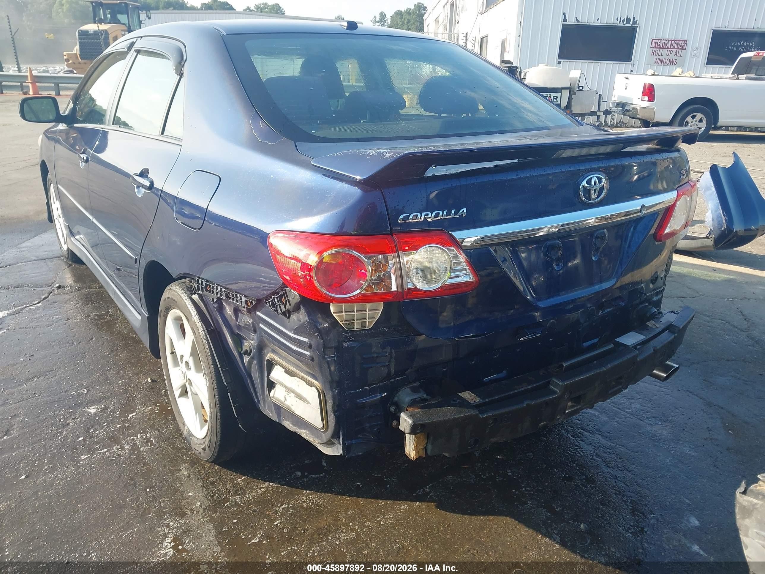 2011 Toyota Corolla S Blue vin: 2T1BU4EE8BC668730