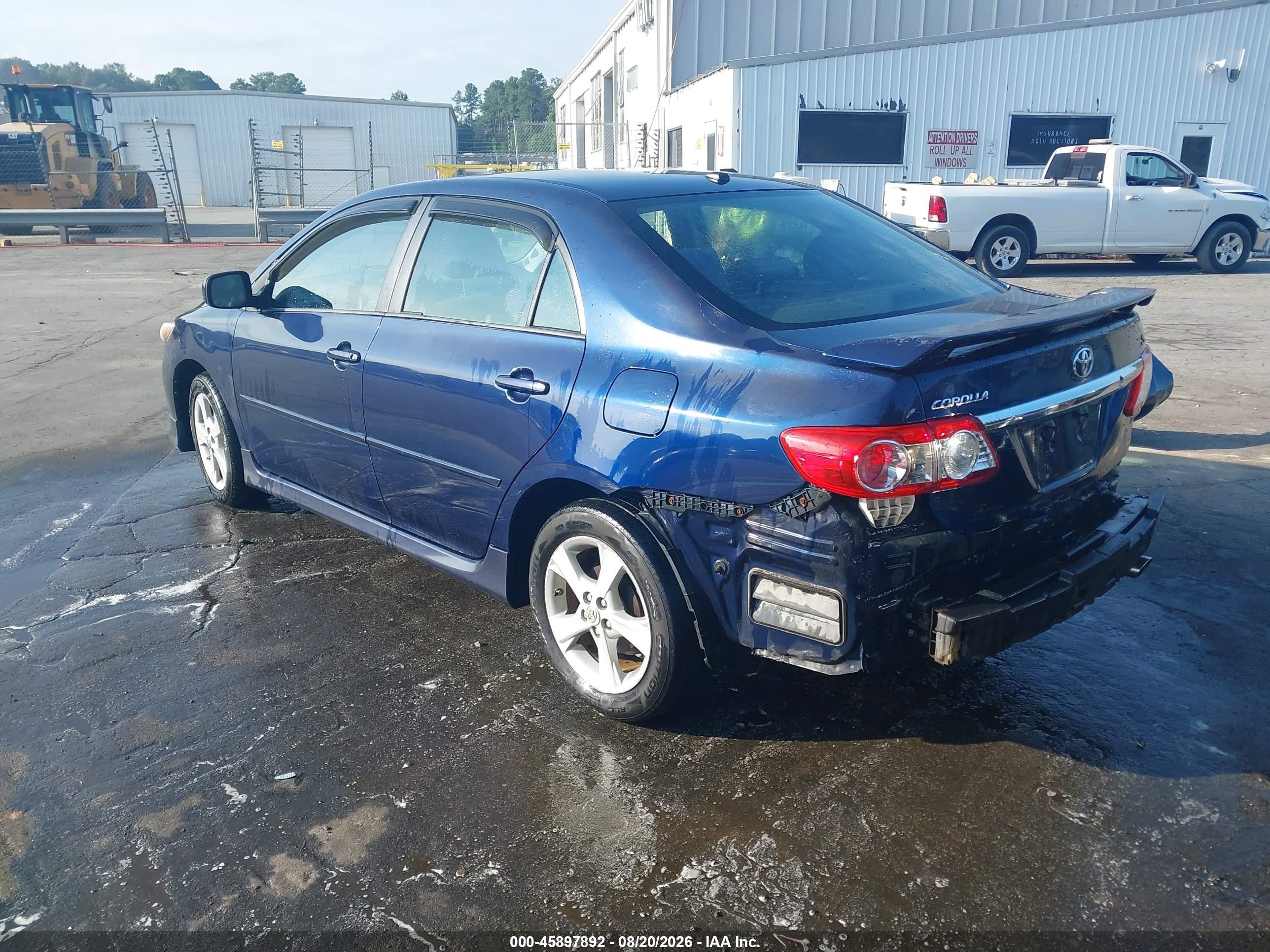 2011 Toyota Corolla S Blue vin: 2T1BU4EE8BC668730