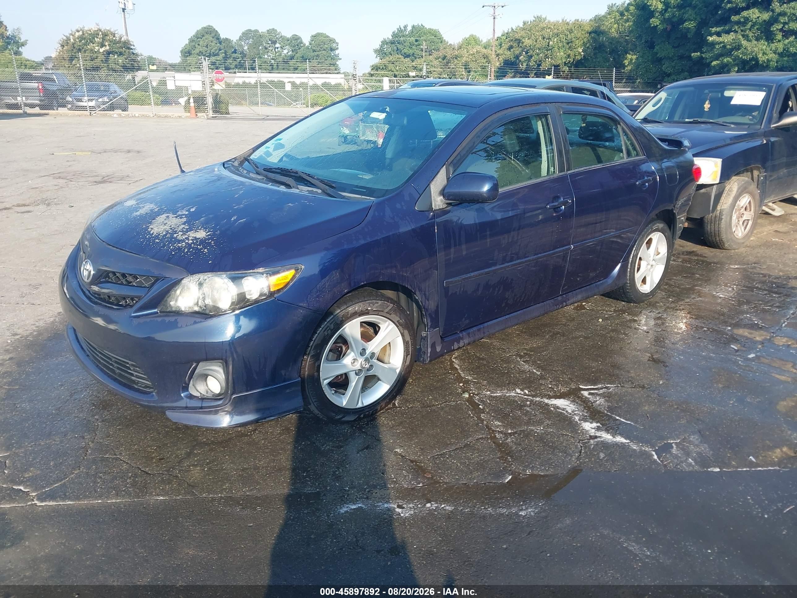 2011 Toyota Corolla S Blue vin: 2T1BU4EE8BC668730