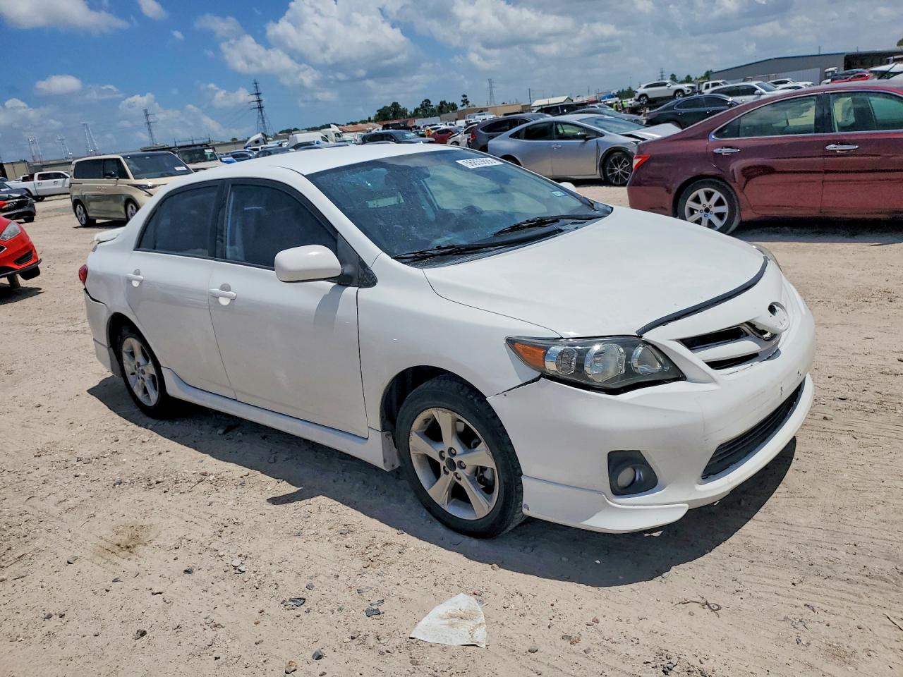 2011 Toyota Corolla S White vin: 2T1BU4EE8BC680327