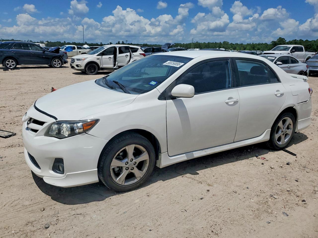 2011 Toyota Corolla S White vin: 2T1BU4EE8BC680327