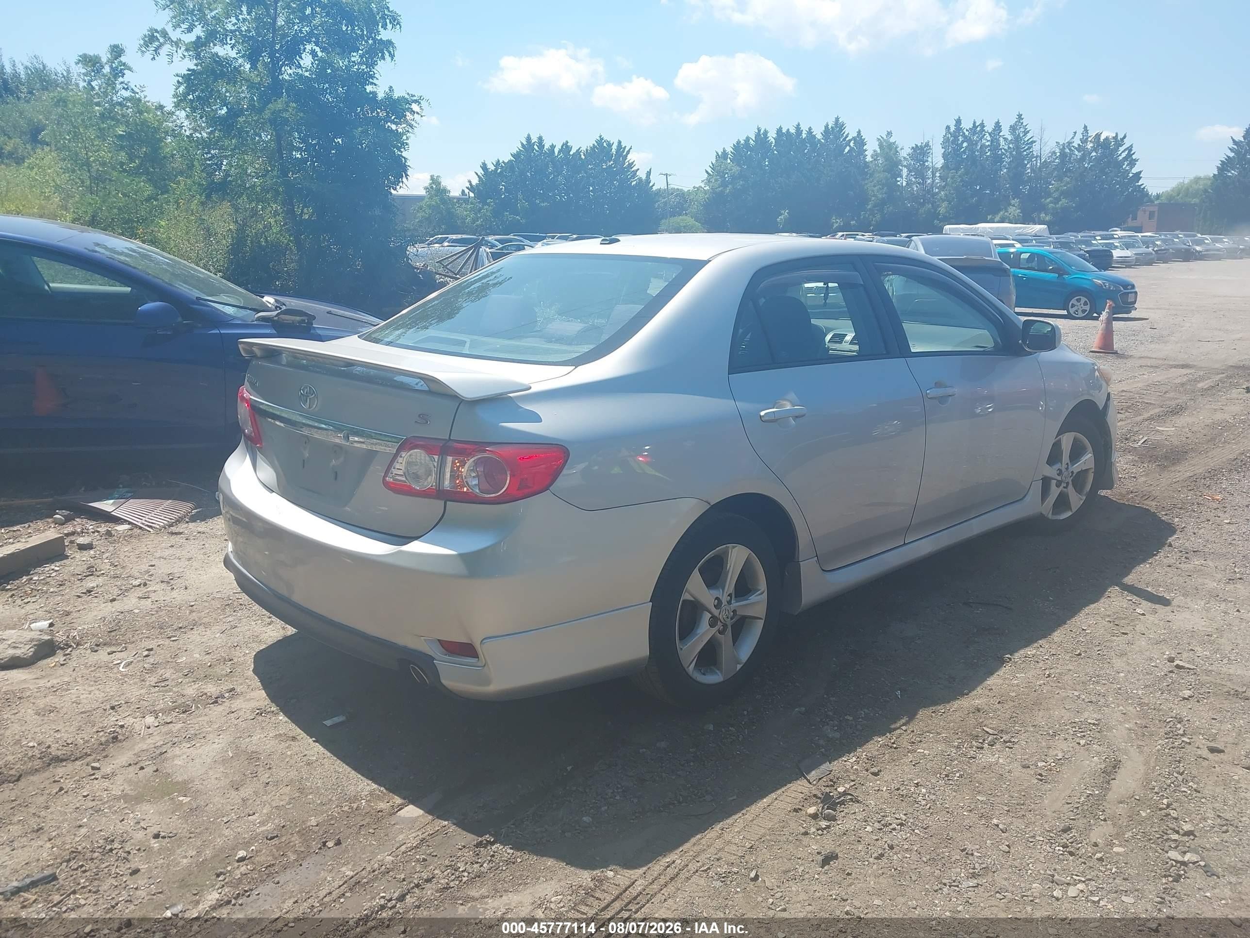 2011 Toyota Corolla S Silver vin: 2T1BU4EE8BC706974