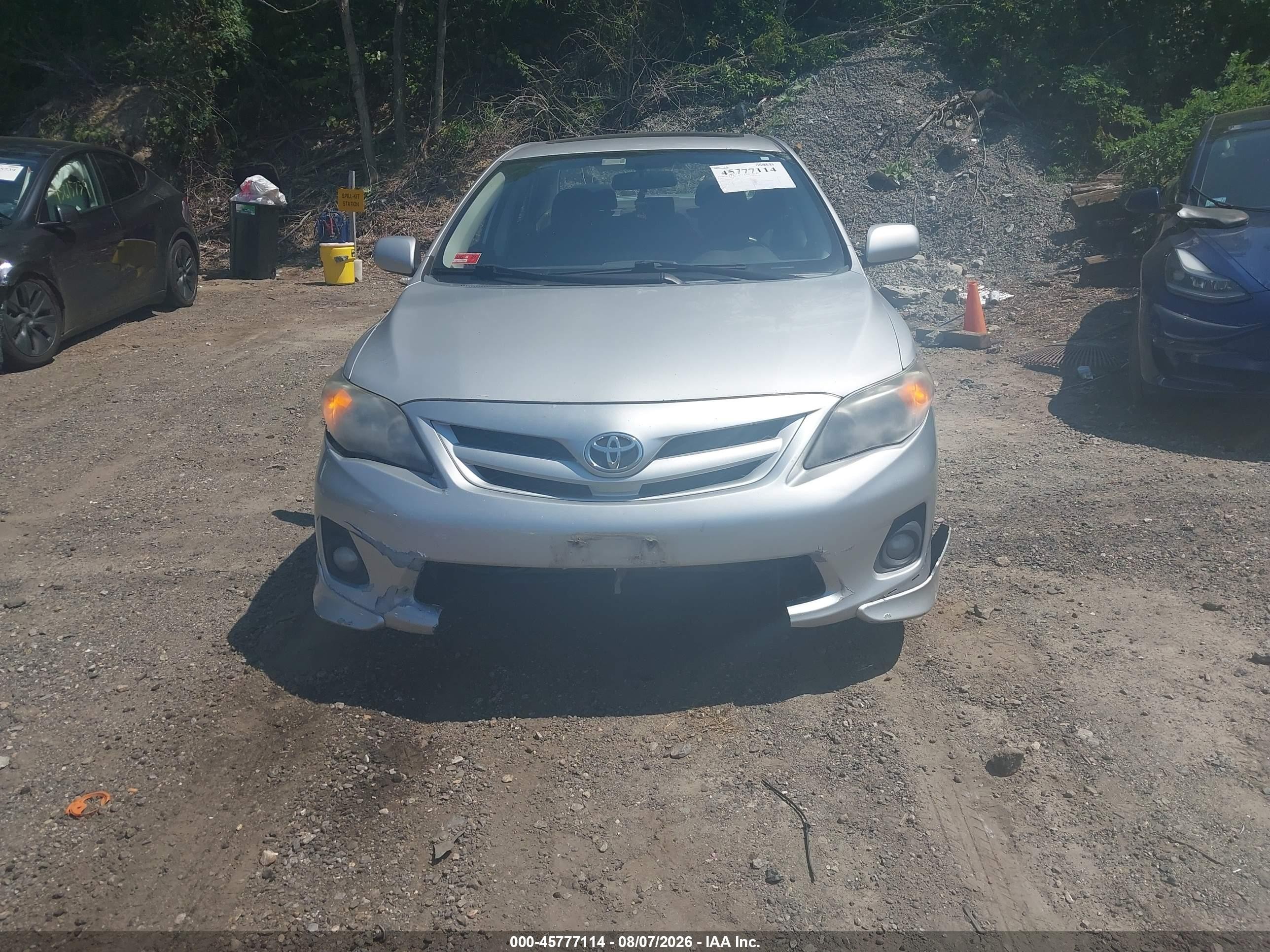 2011 Toyota Corolla S Silver vin: 2T1BU4EE8BC706974