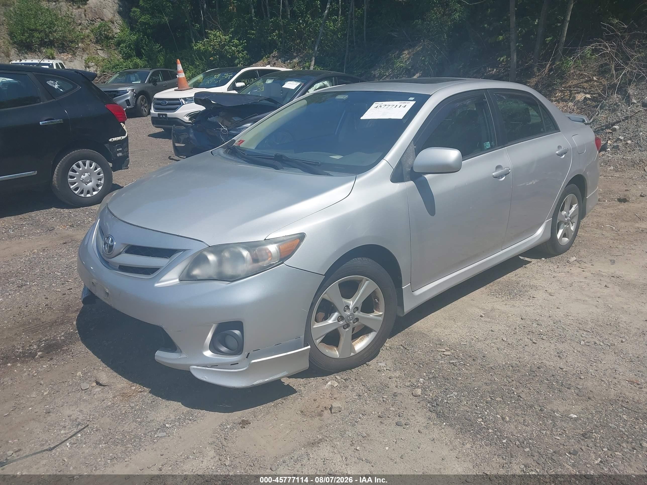 2011 Toyota Corolla S Silver vin: 2T1BU4EE8BC706974