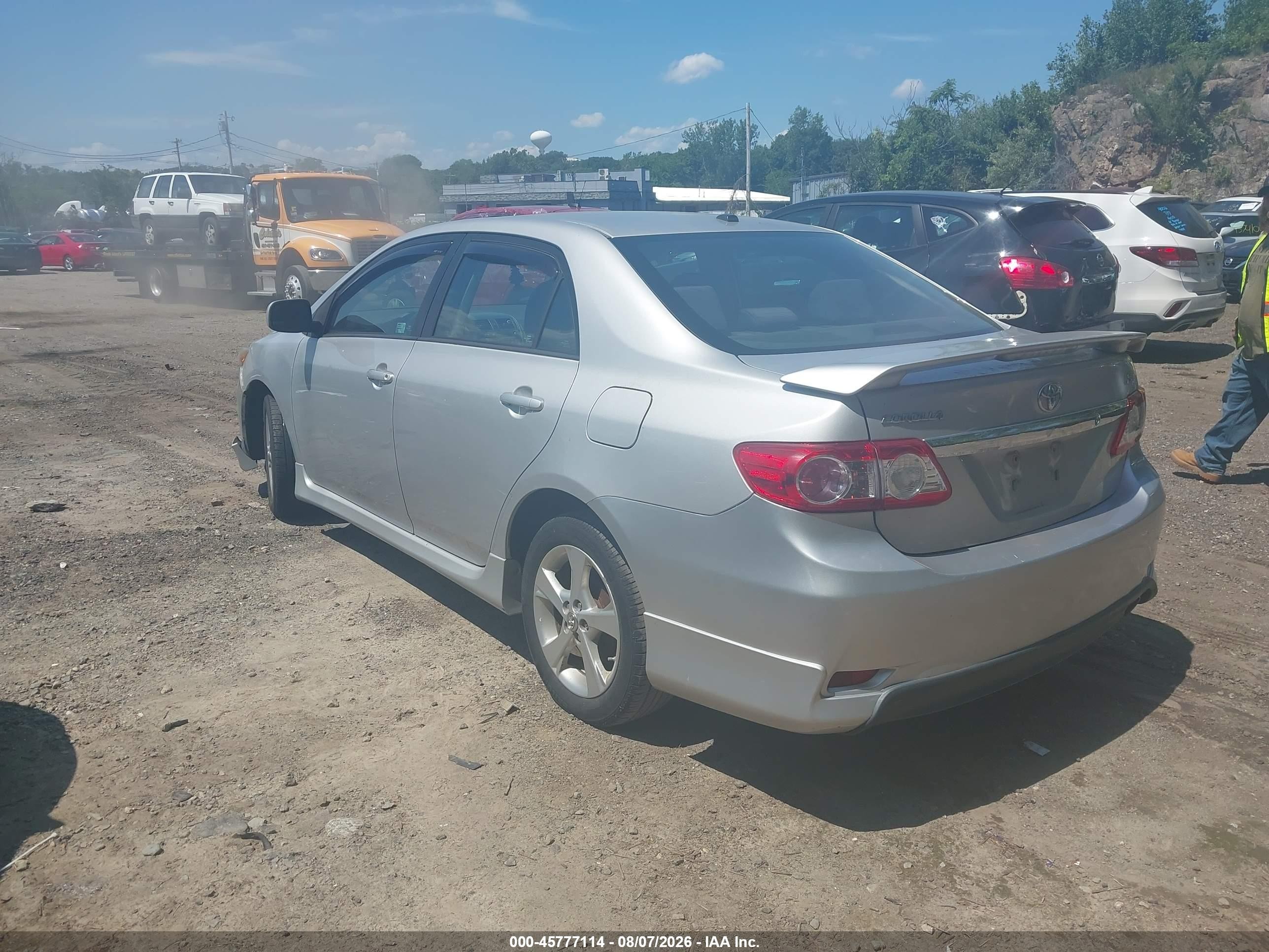 2011 Toyota Corolla S Silver vin: 2T1BU4EE8BC706974