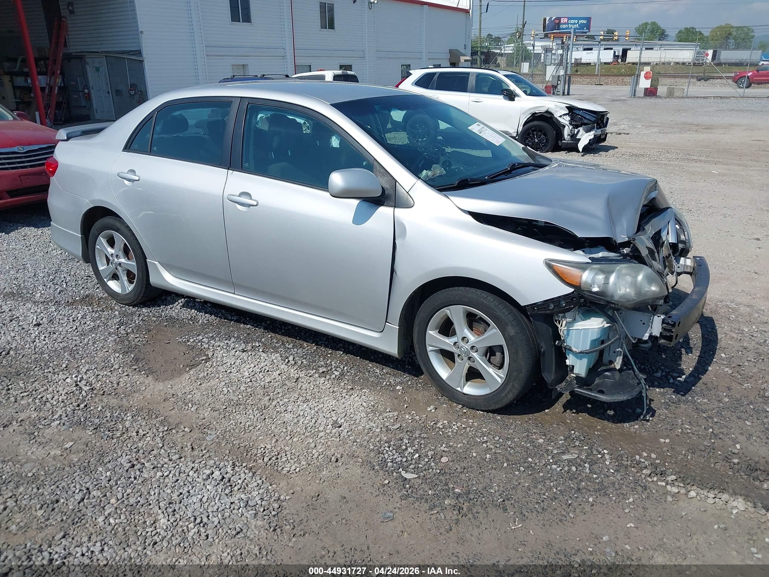 2011 Toyota Corolla S Silver vin: 2T1BU4EE8BC708191