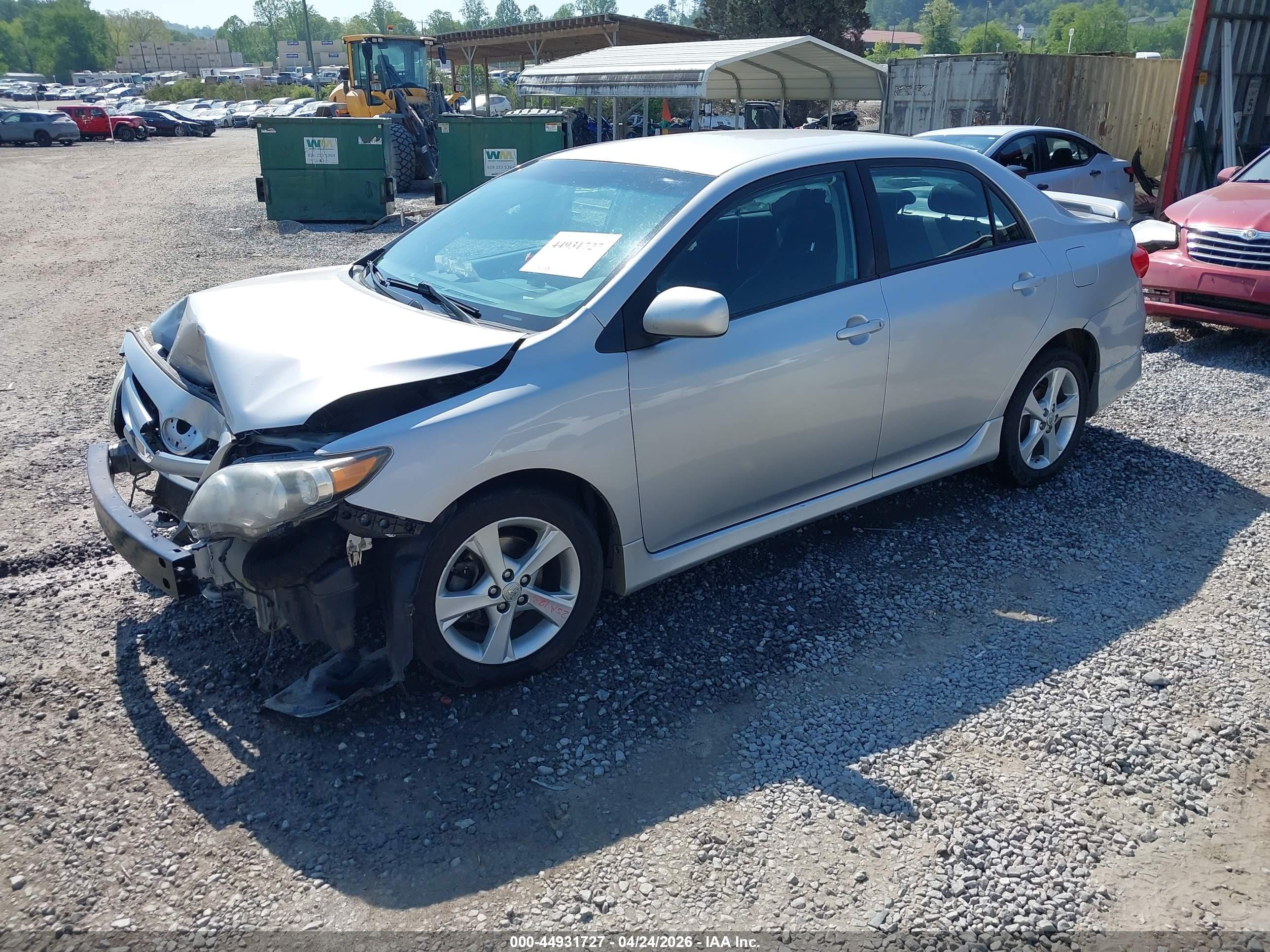 2011 Toyota Corolla S Silver vin: 2T1BU4EE8BC708191