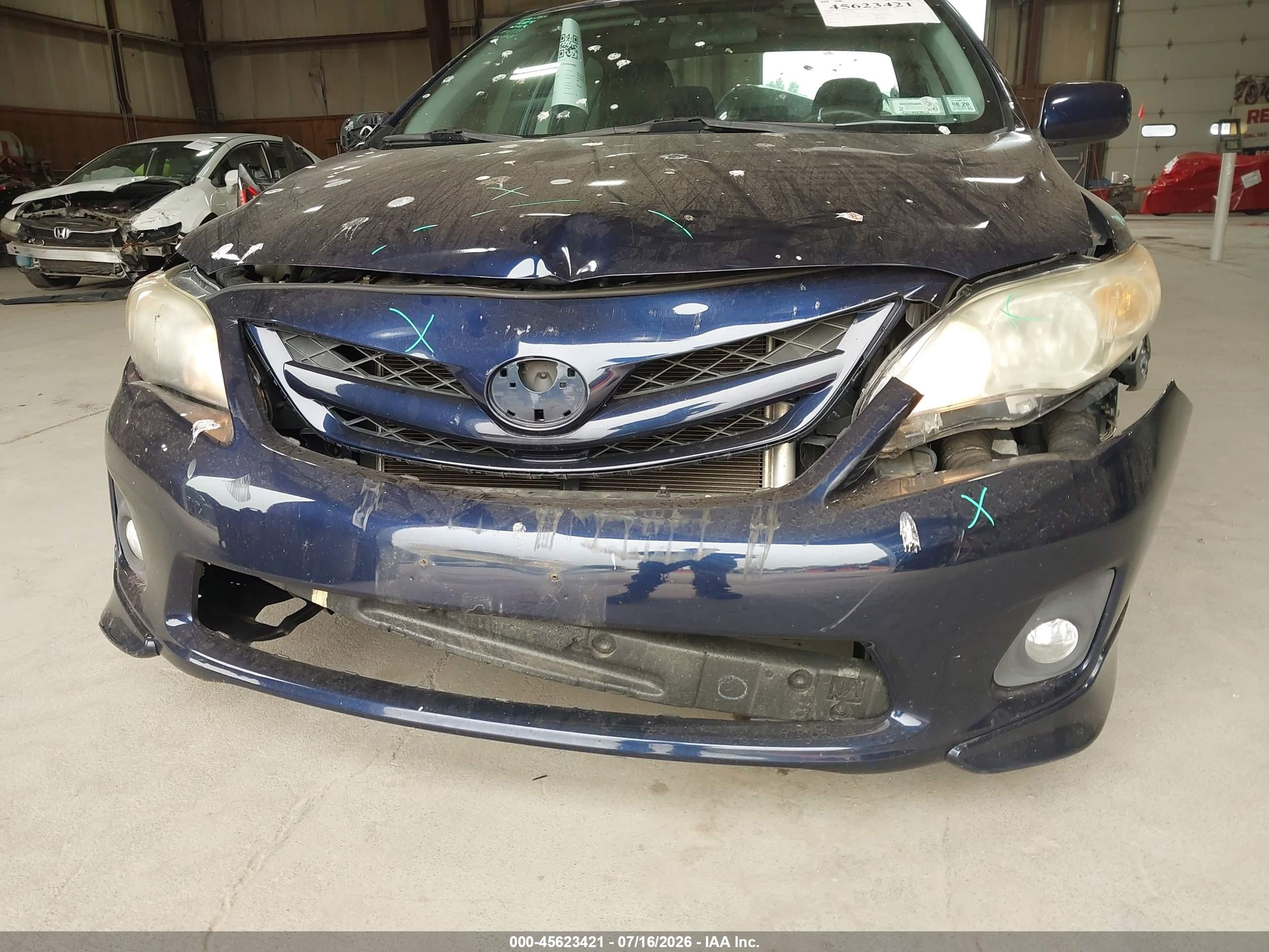 2011 Toyota Corolla S Blue vin: 2T1BU4EE8BC711088
