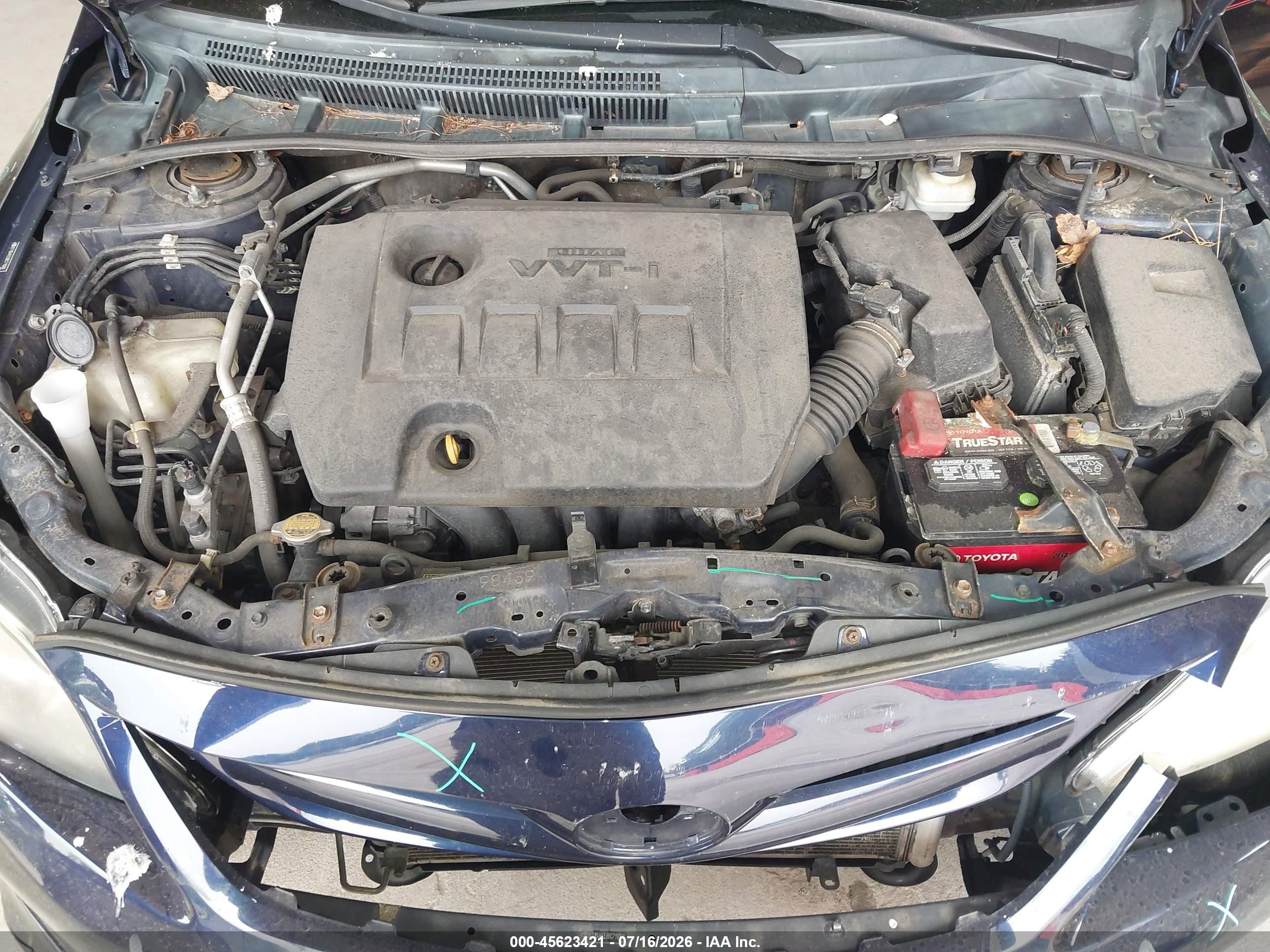 2011 Toyota Corolla S Blue vin: 2T1BU4EE8BC711088