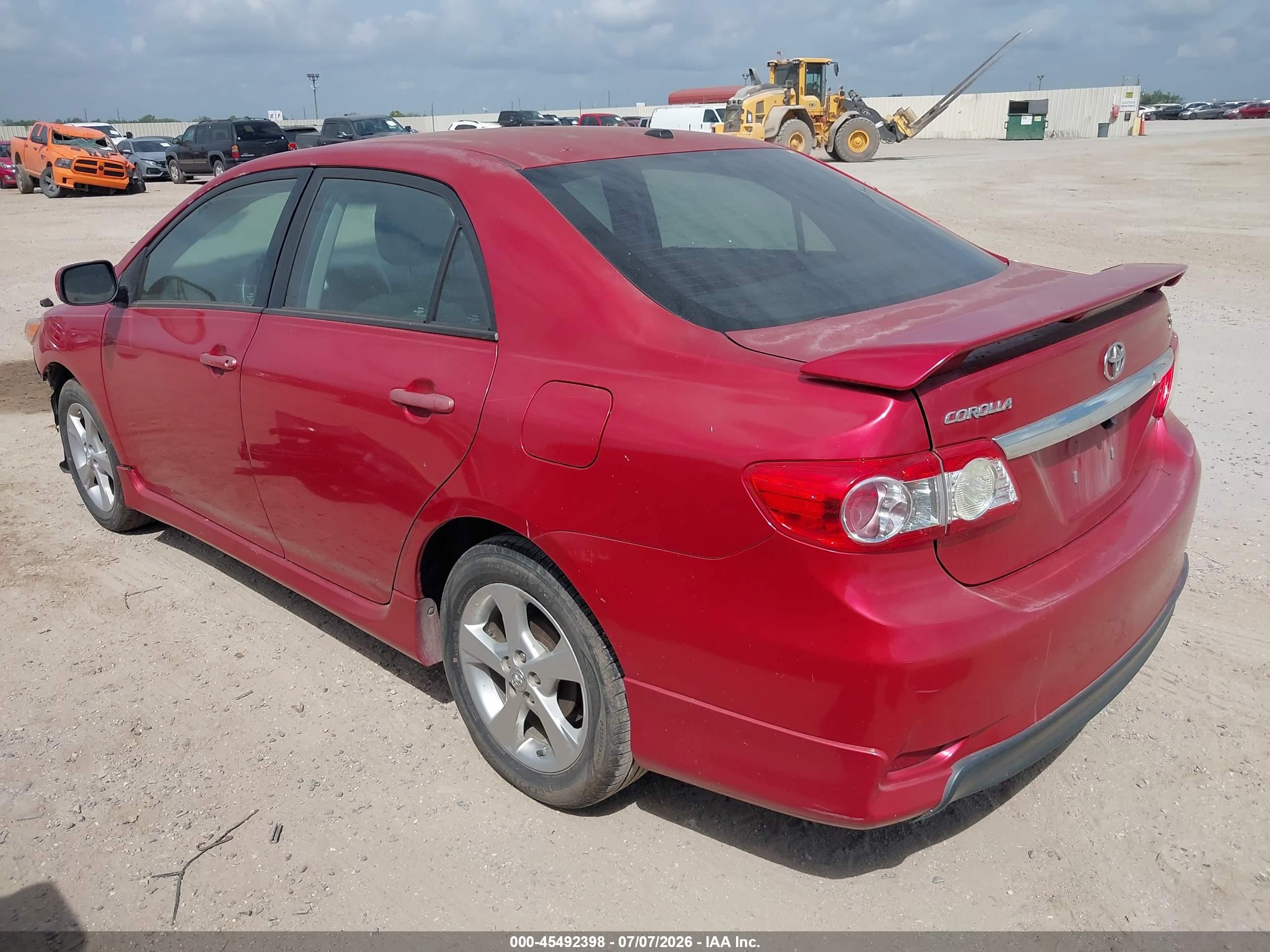 2011 Toyota Corolla S Red vin: 2T1BU4EE8BC713942