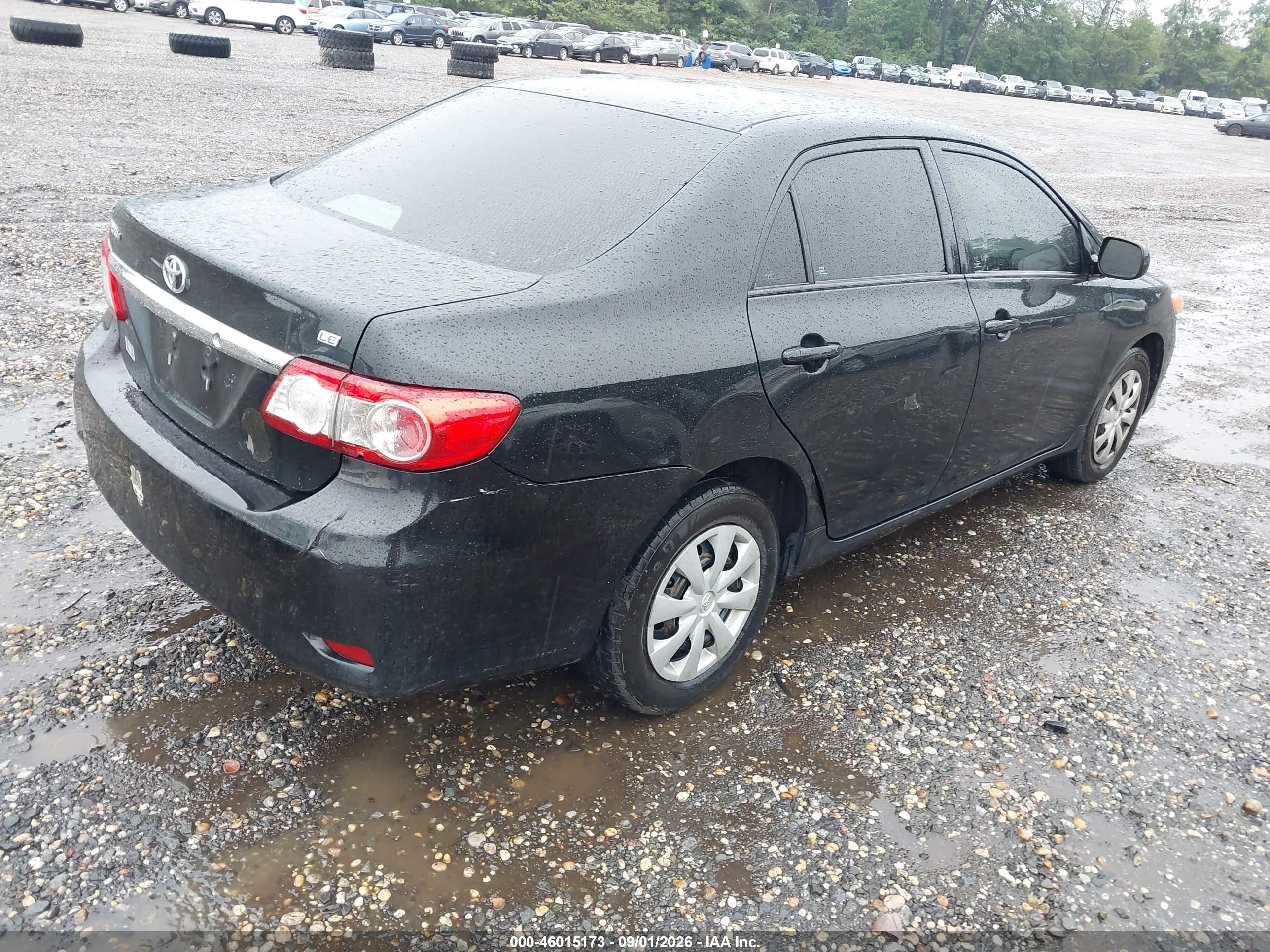 2011 Toyota Corolla Le Black vin: 2T1BU4EE8BC717568