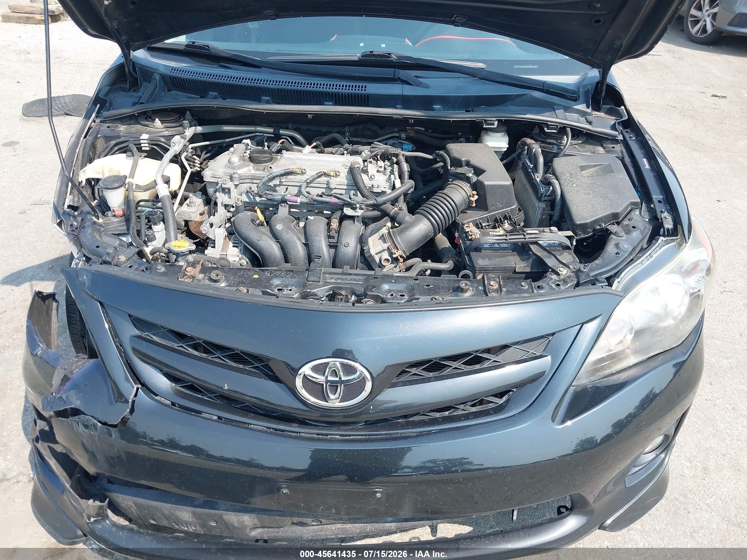 2011 Toyota Corolla S Black vin: 2T1BU4EE8BC744897