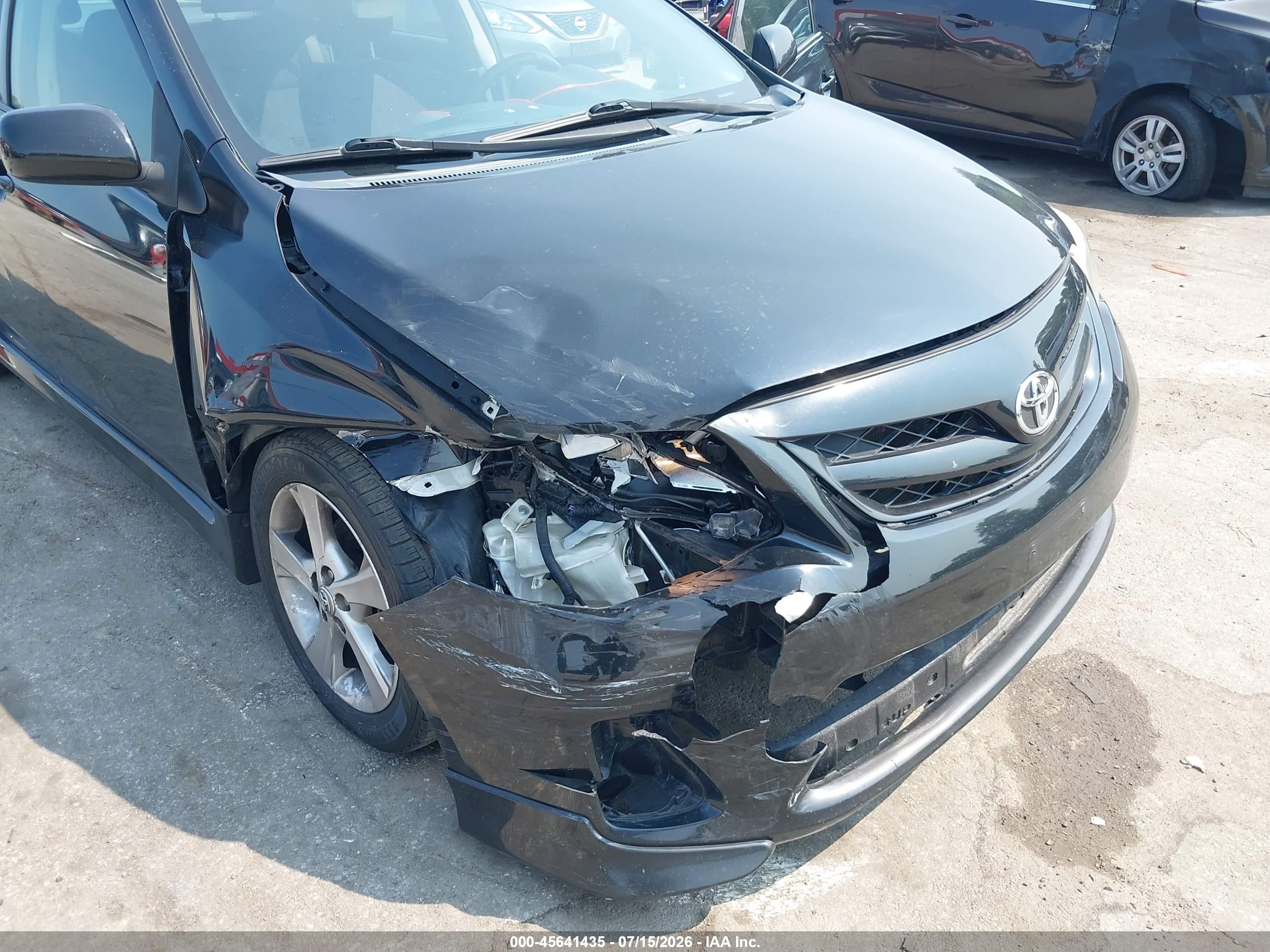 2011 Toyota Corolla S Black vin: 2T1BU4EE8BC744897